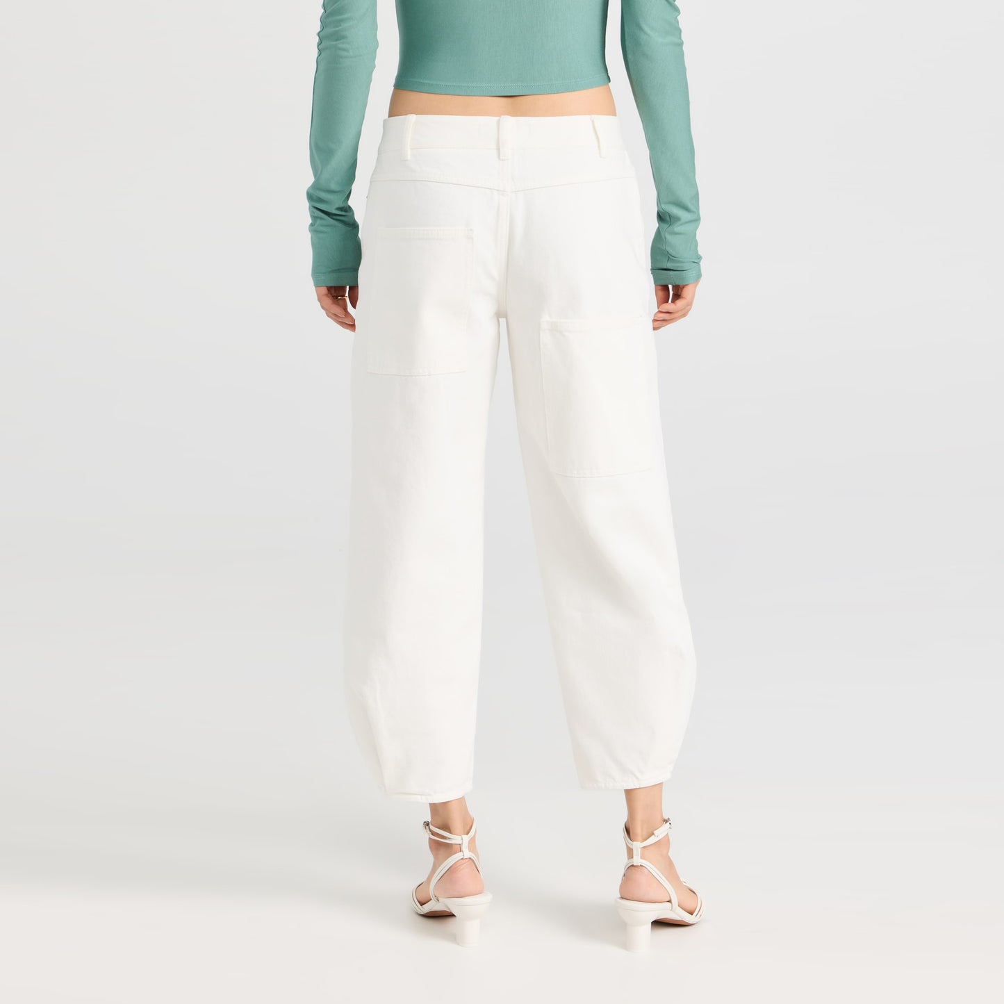 Tibi "Brancusi" Jeans in White, size 24