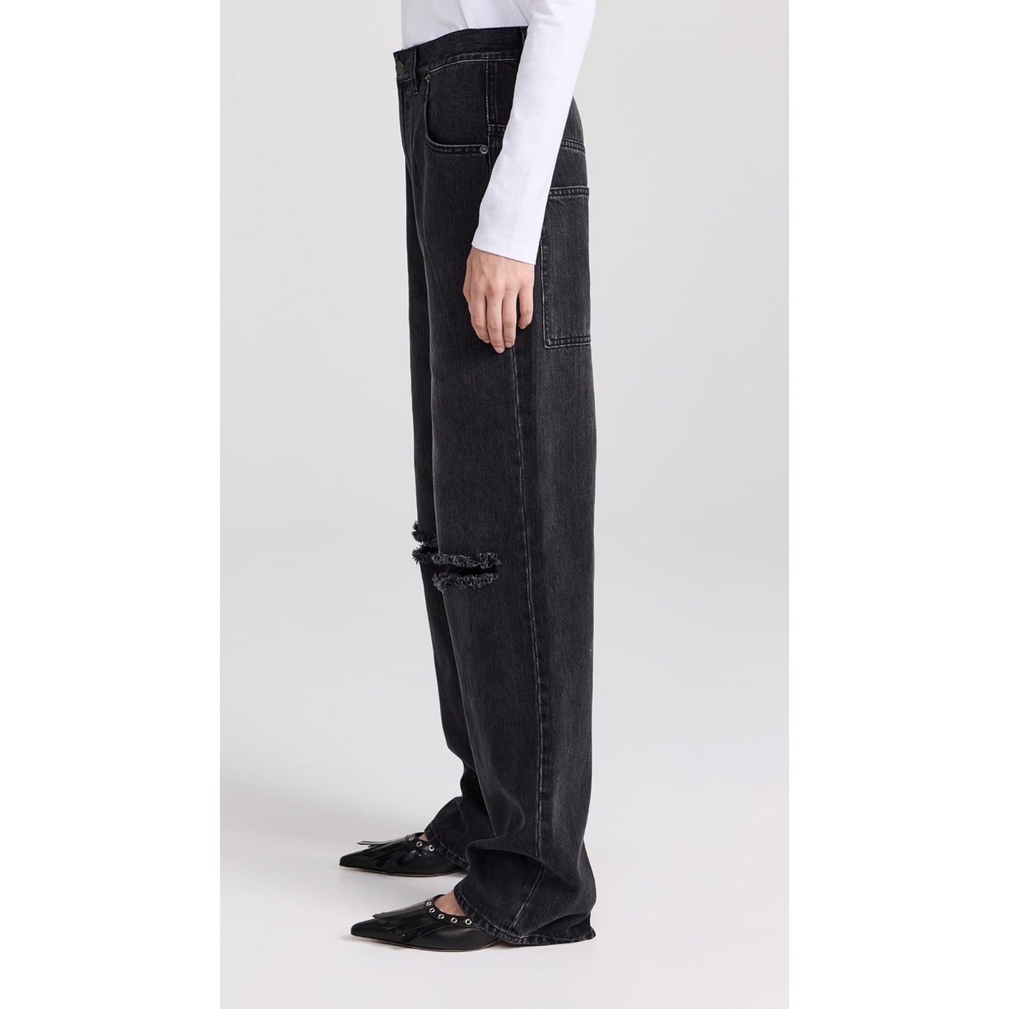 Tibi "Ryder" Jeans in Vintage Black, size 32