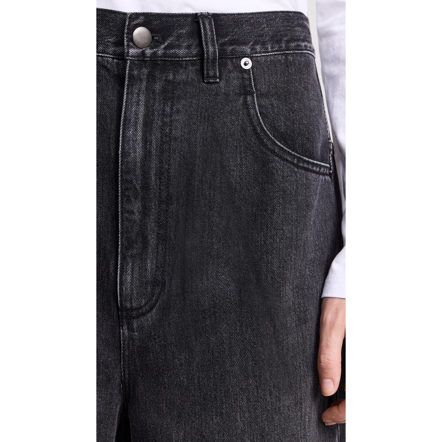 Tibi "Ryder" Jeans in Vintage Black, size 32