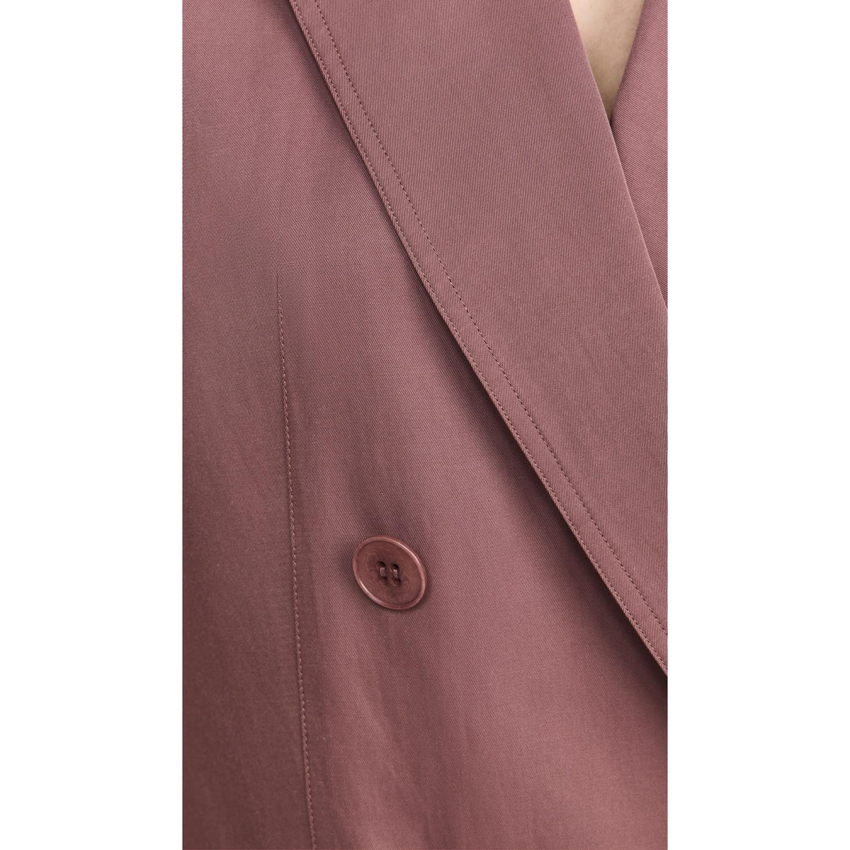 Tibi Drapey Suiting Oversized Double Breasted Vest in "Cinnamon", size Medium