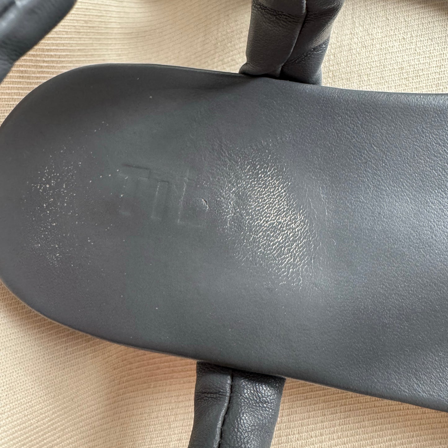 Tibi "Aston" Sandals in Grey, size 38