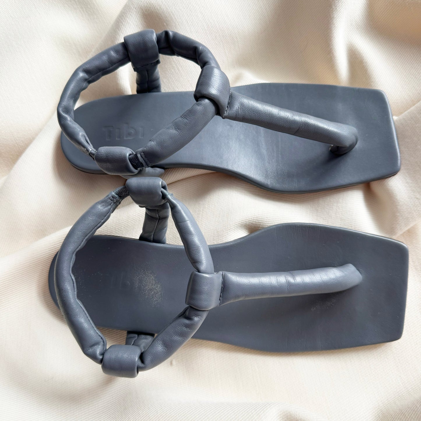 Tibi "Aston" Sandals in Grey, size 38