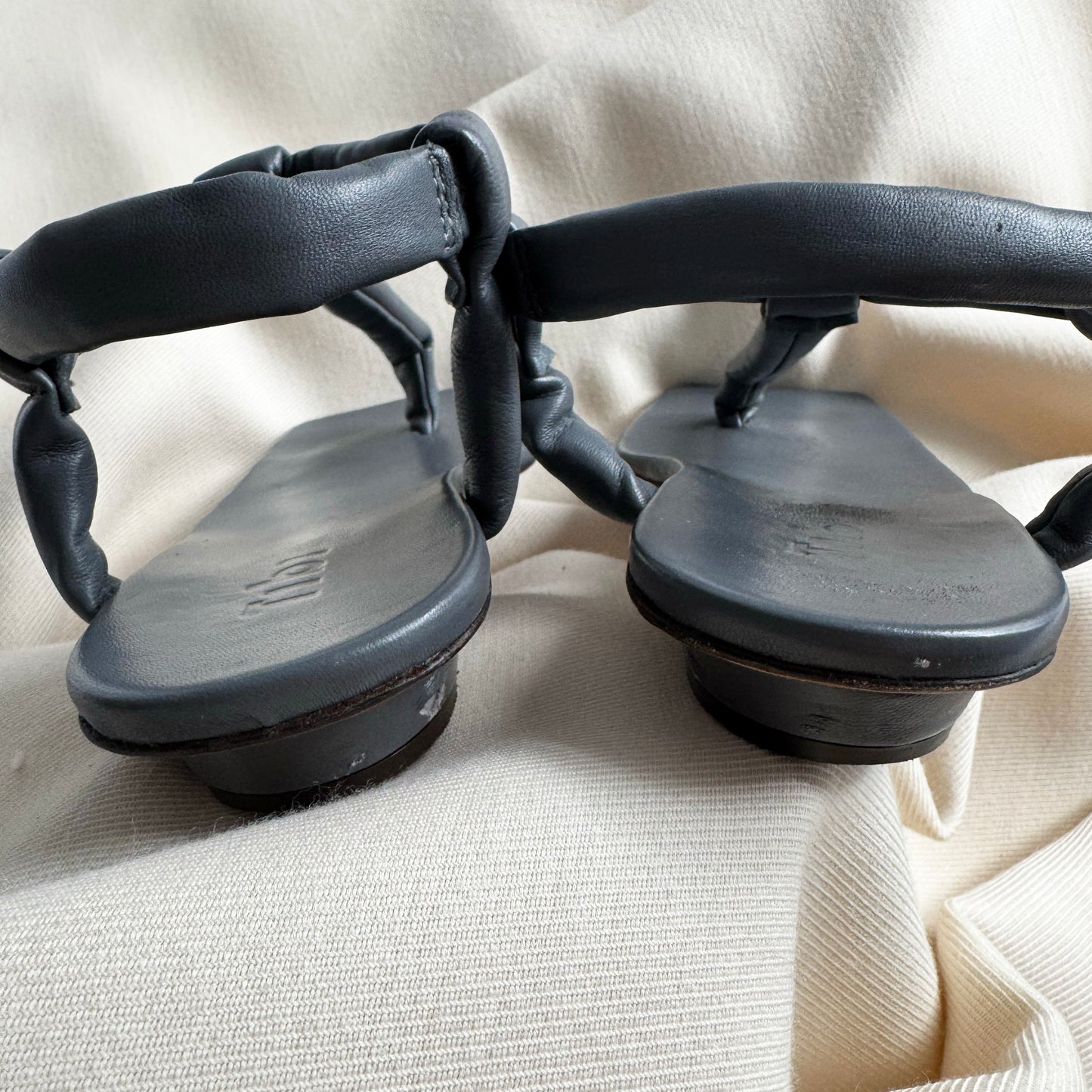 Tibi "Aston" Sandals in Grey, size 38