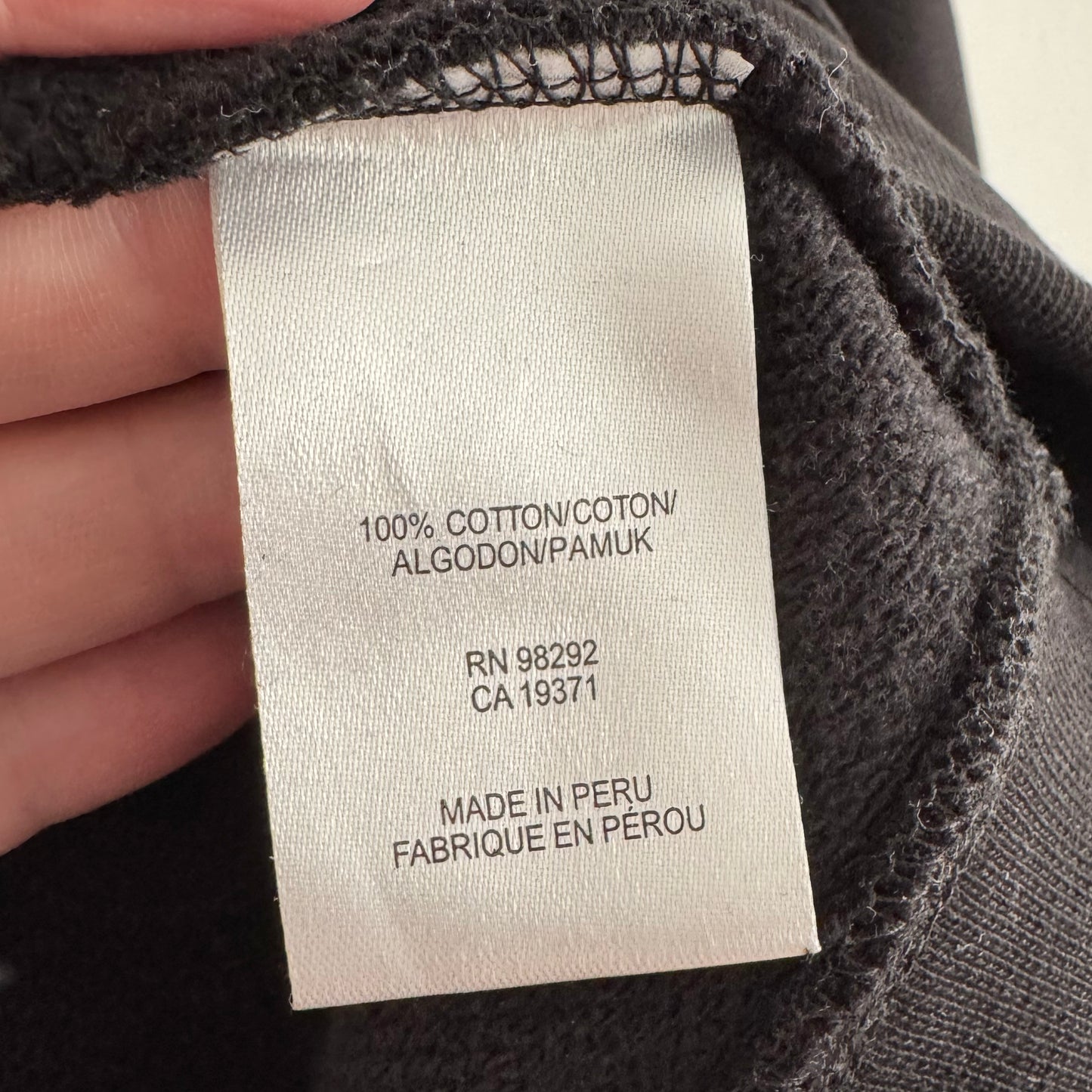 Tibi Cocoon Crewneck Sweatshirt in Black, size XS