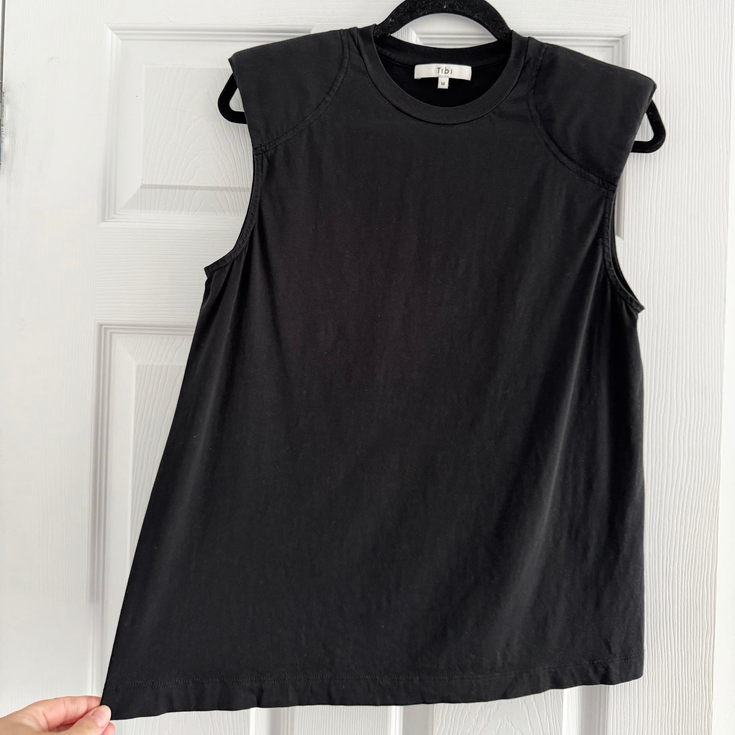 Débardeur sans manches noir Tibi, taille Large