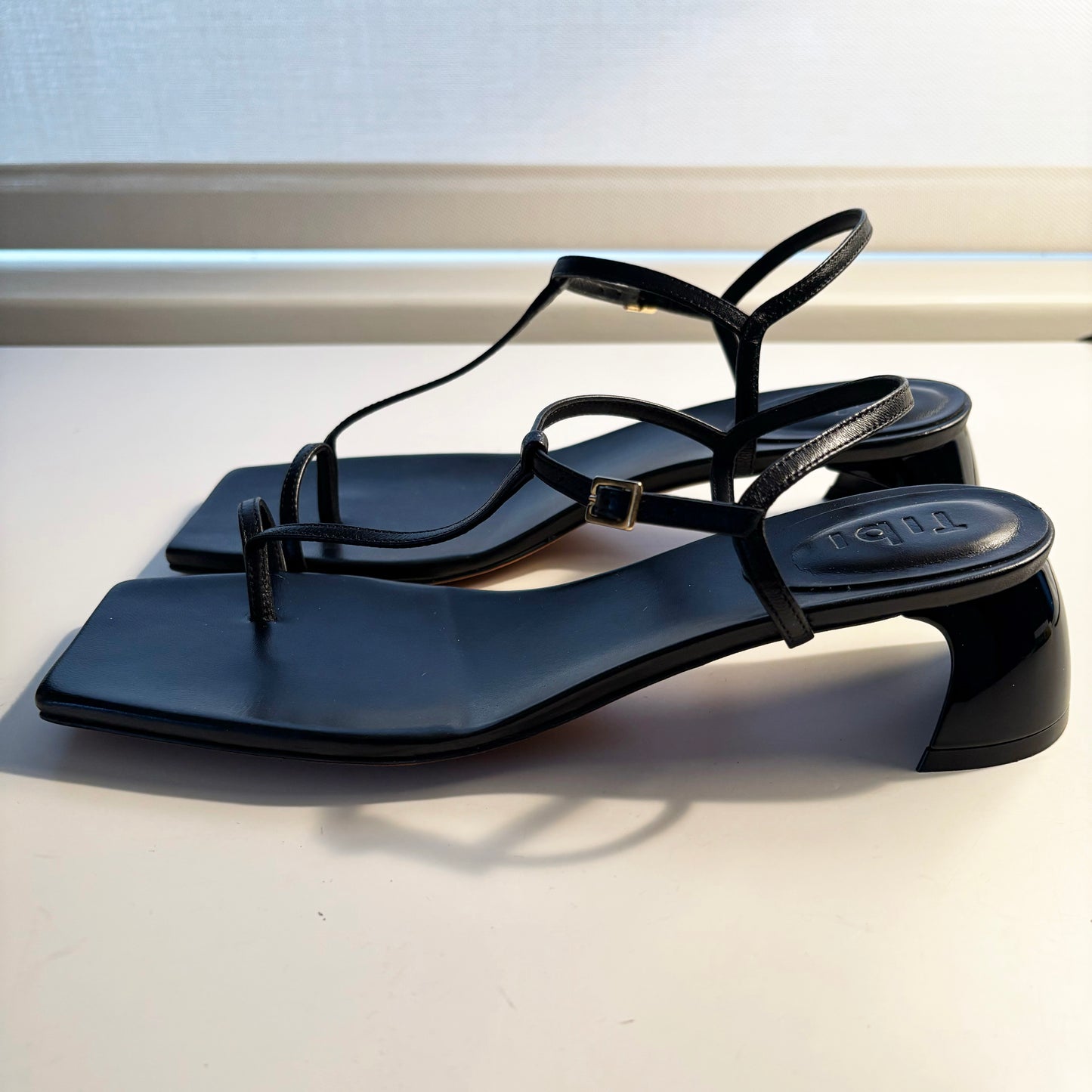 Tibi "Georgia" Sandals in Black, size 38.5