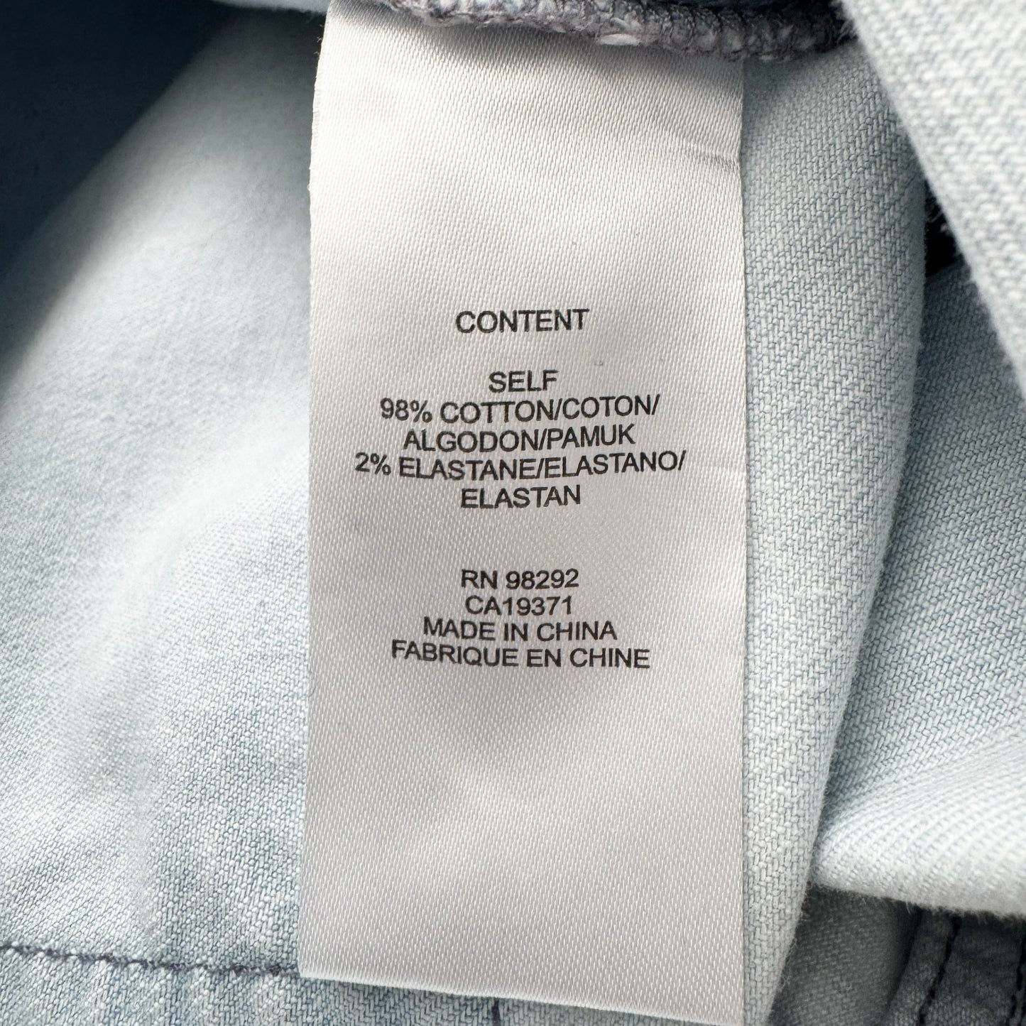 Tibi Indigo Denim Slouchy Carpenter Jean in Bleached Denim, size 32