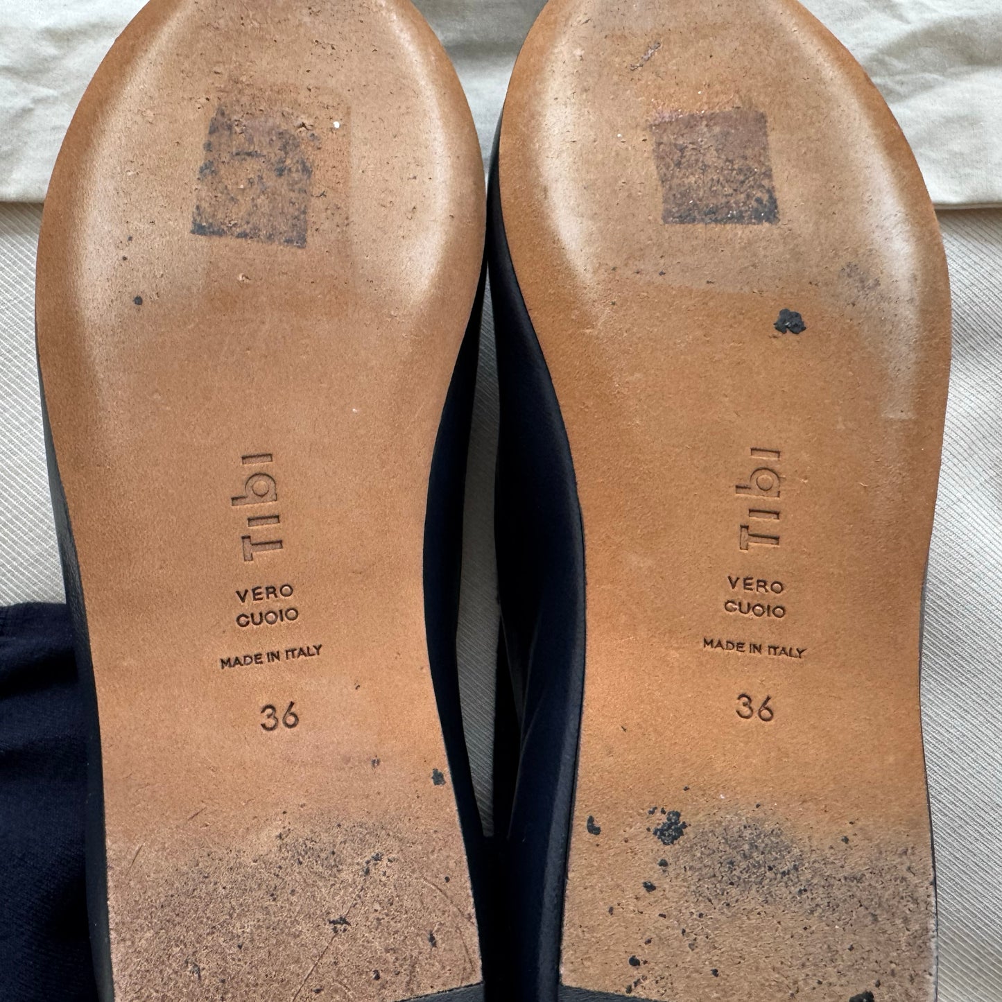 Tibi "Borg" Sock Flats in Navy, size 36