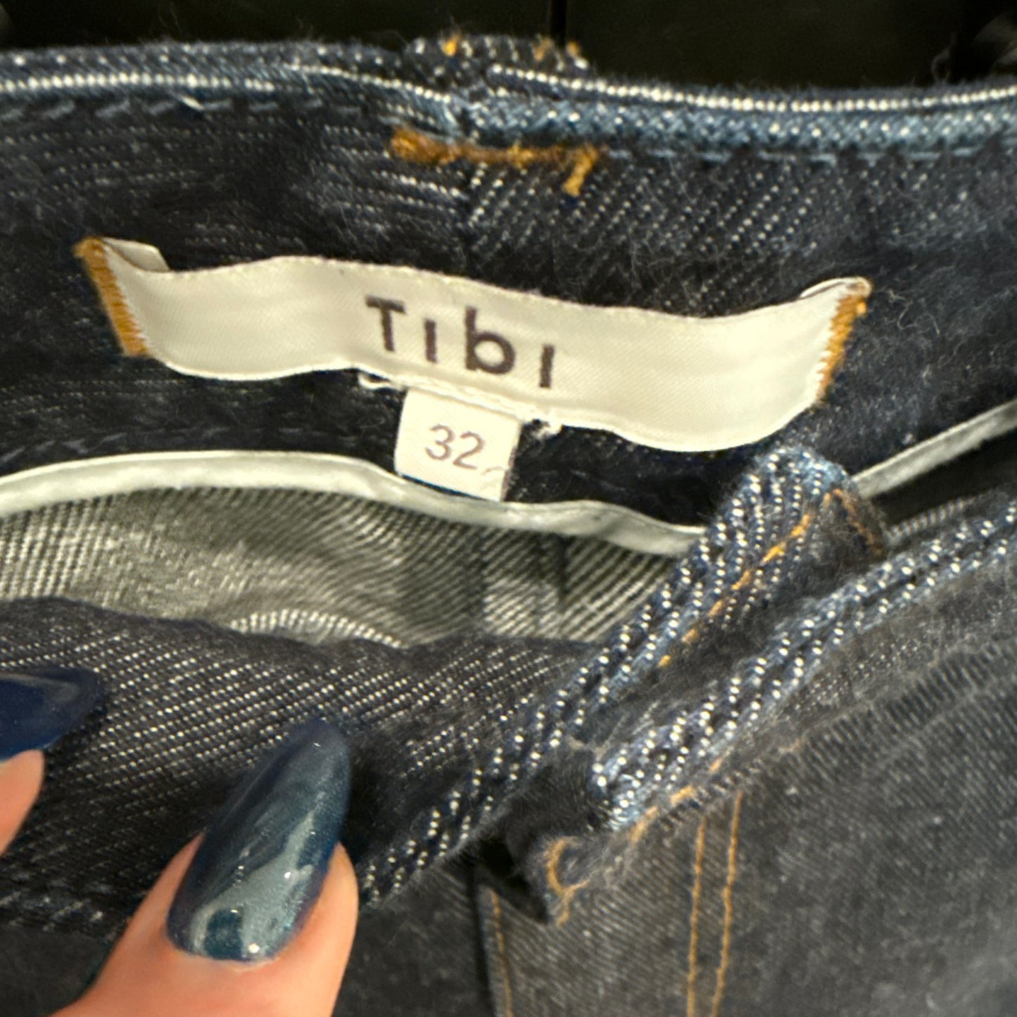 Jean Tibi "Brancusi" en Denim Foncé, taille 32
