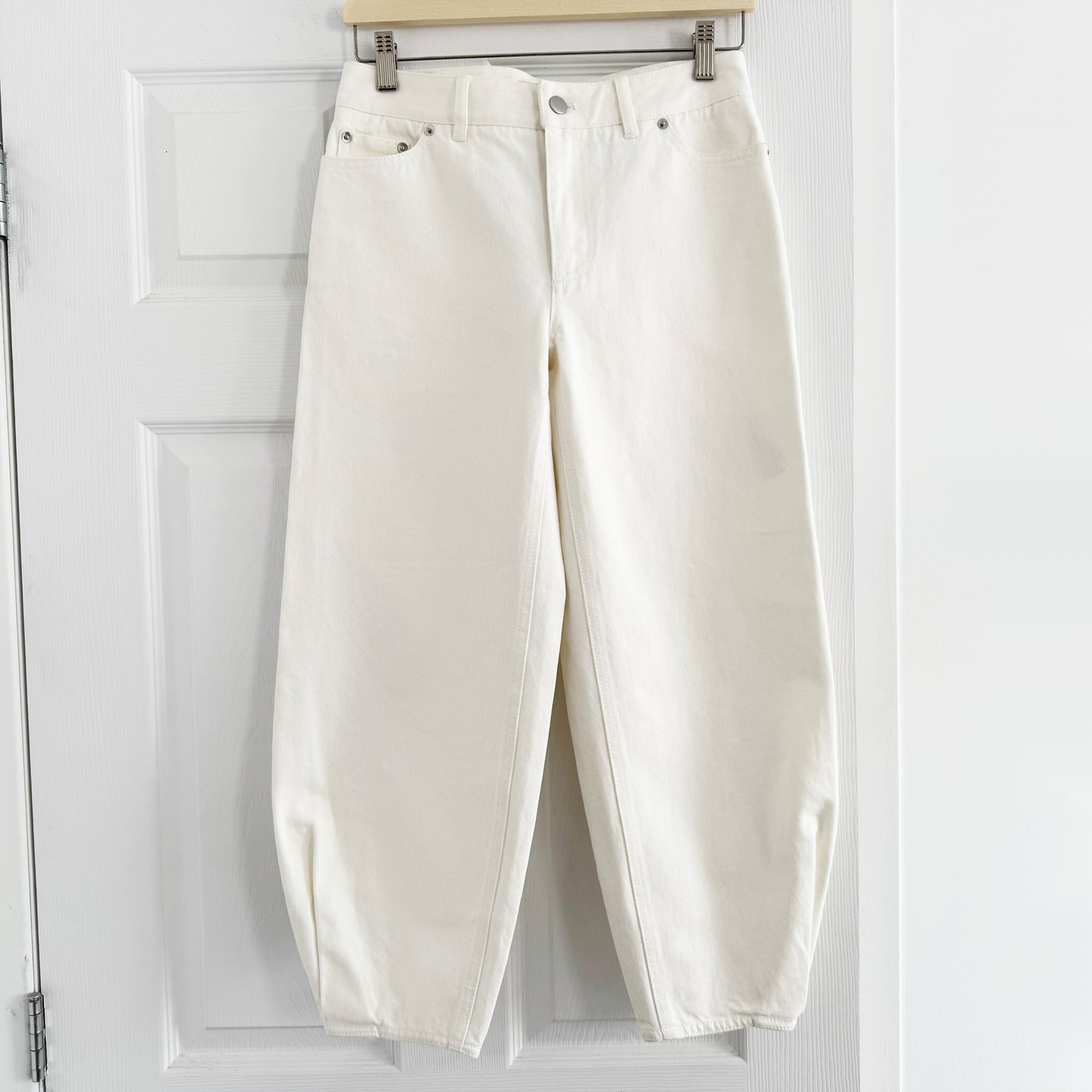 Tibi "Brancusi" Jeans in White, size 24