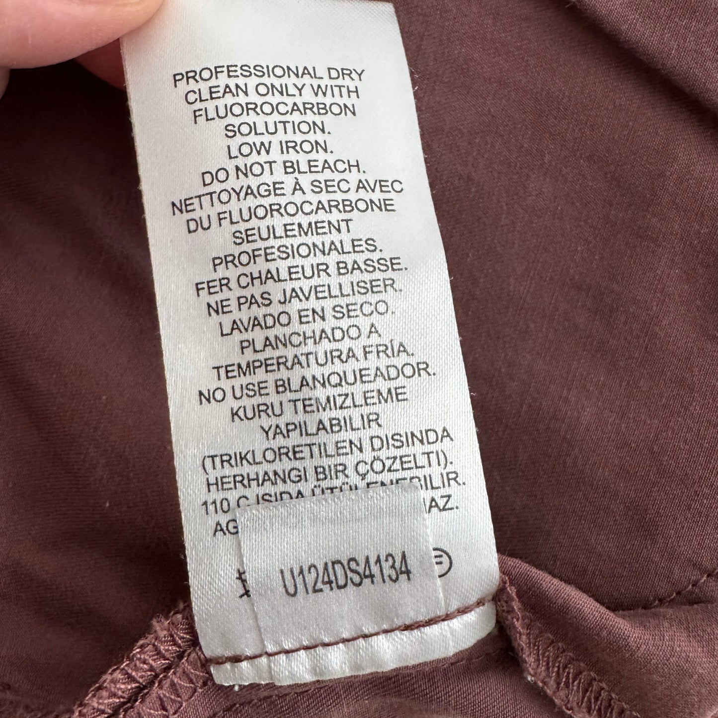 Tibi Drapey Suiting Pull On Shorts in "Cinnamon", size Large