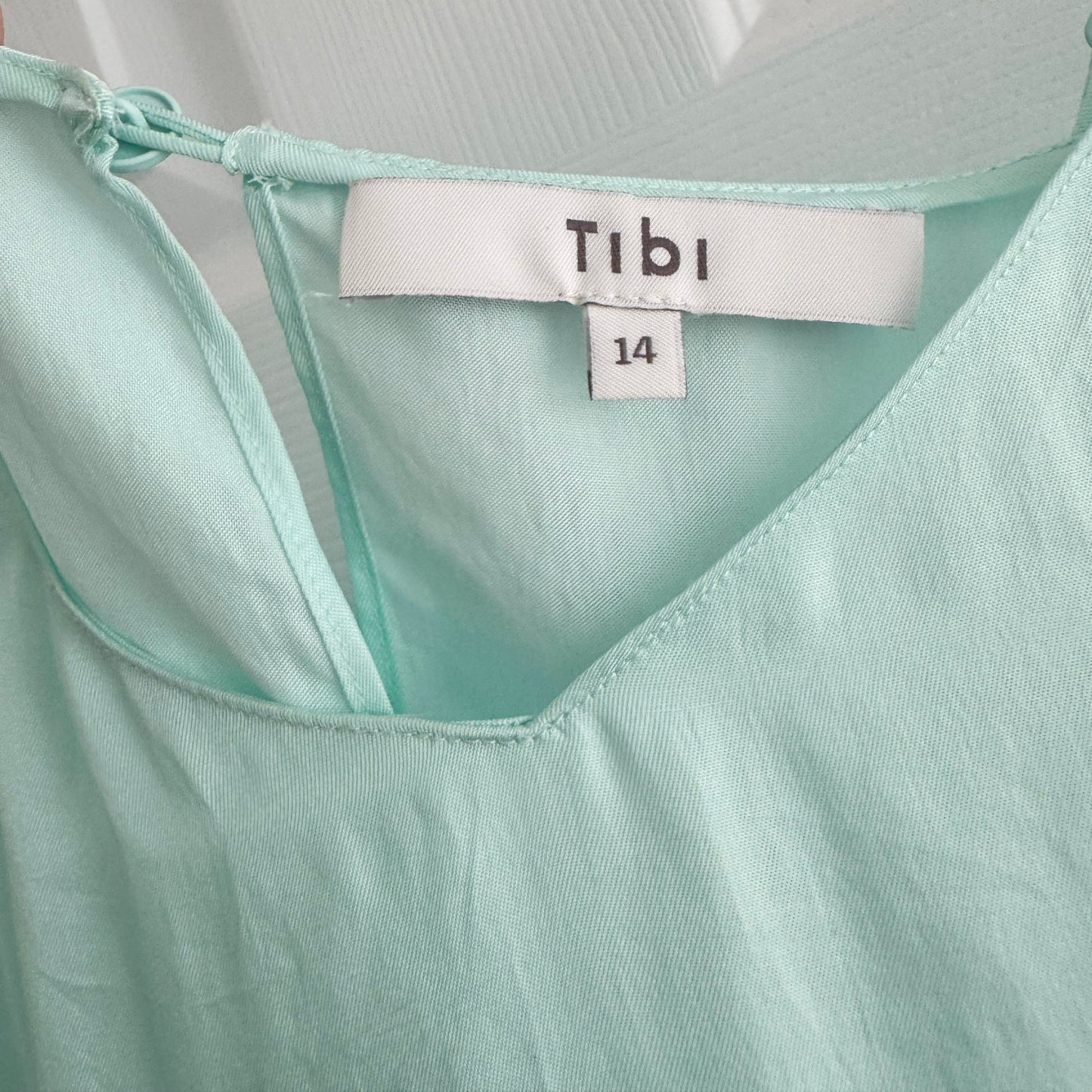 Tibi Cami Slipdress in Mint, size 14