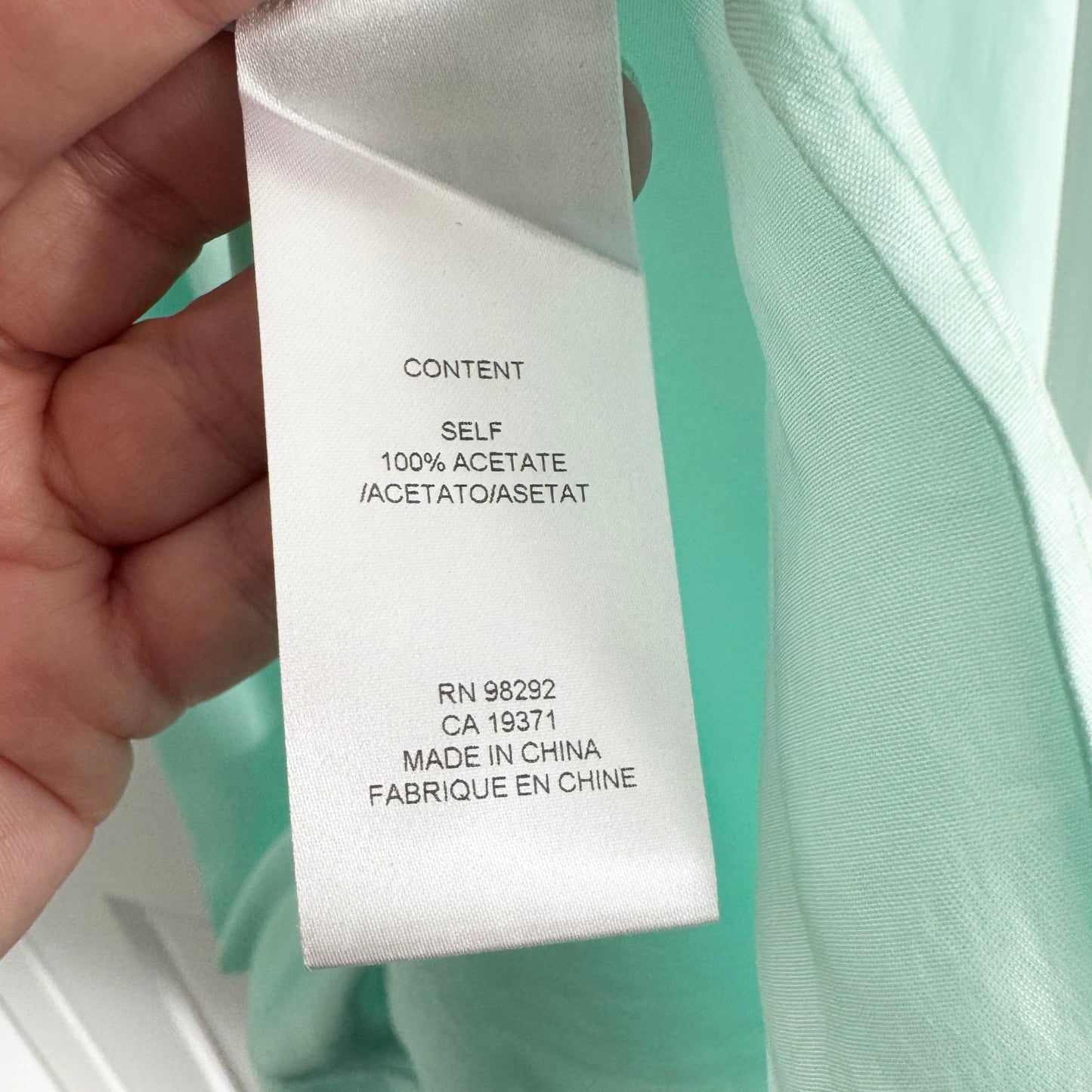 Tibi Cami Slipdress in Mint, size 14