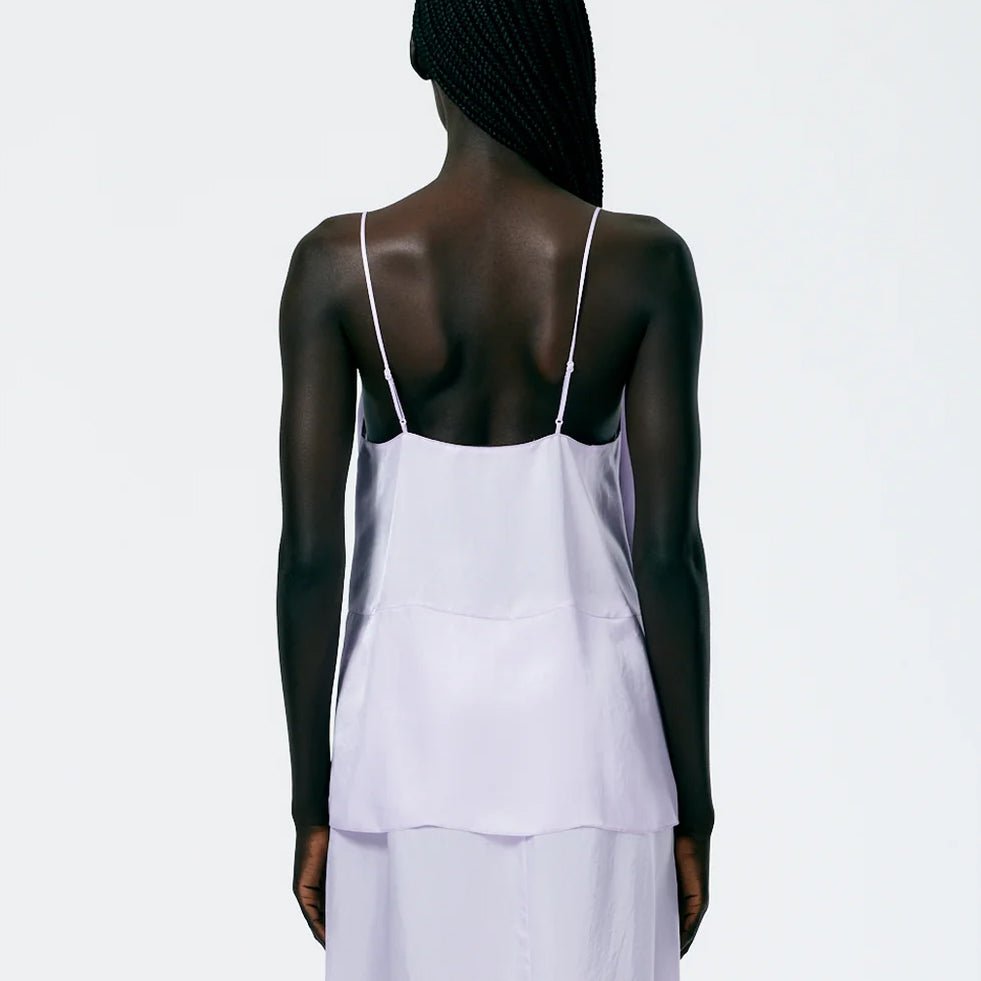 Tibi Cami Slip in Lilac, size 14