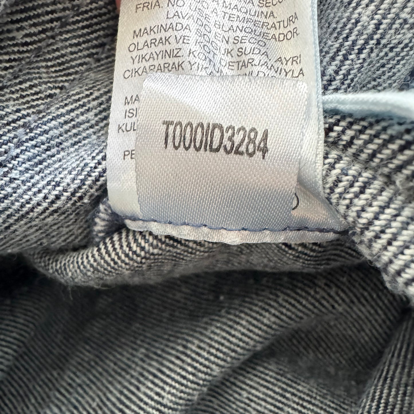 Tibi Indigo Denim Slouchy Carpenter Jean in Dark Denim, size 32