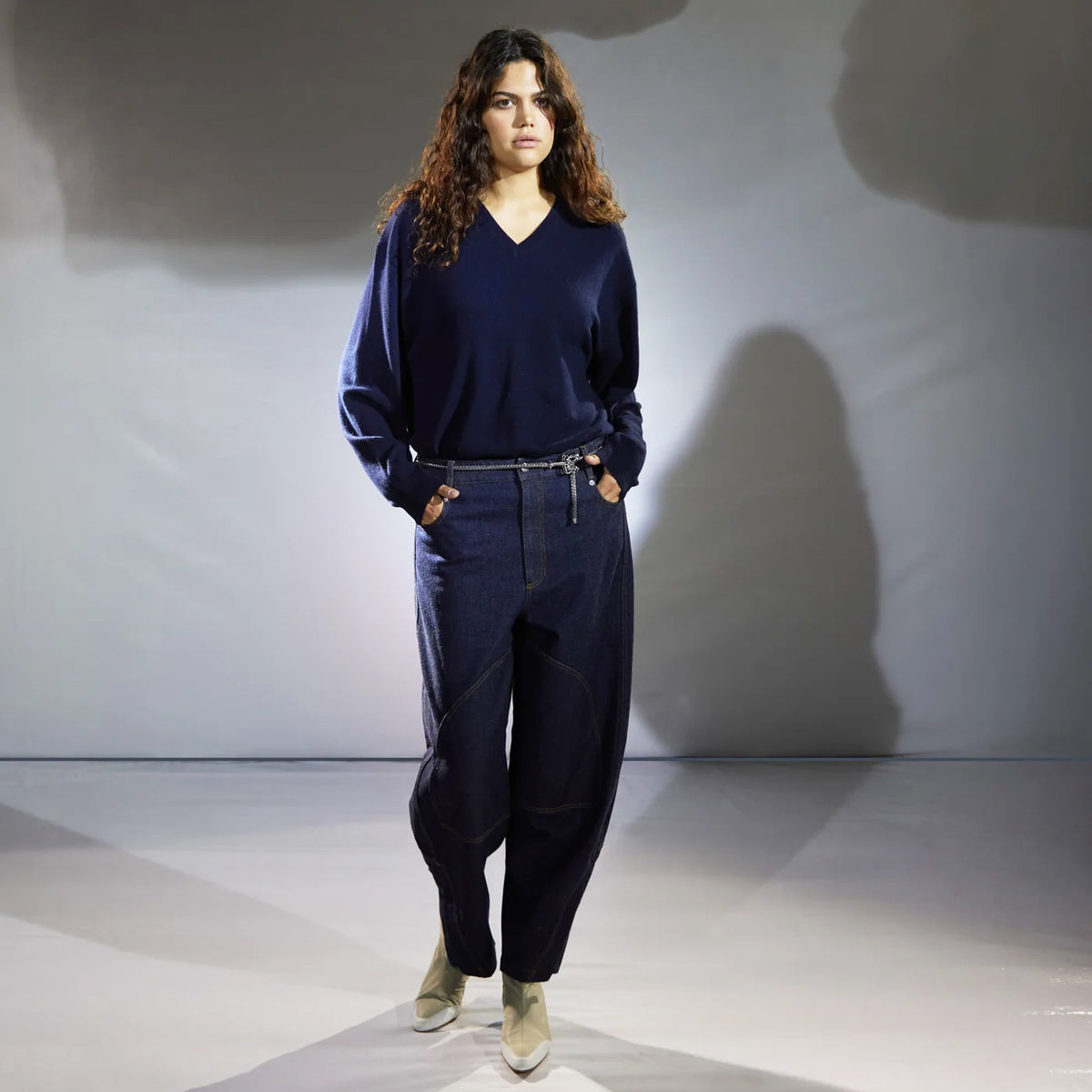 Tibi "Earl" Jean in Dark Indigo (Shorter Version), size 30