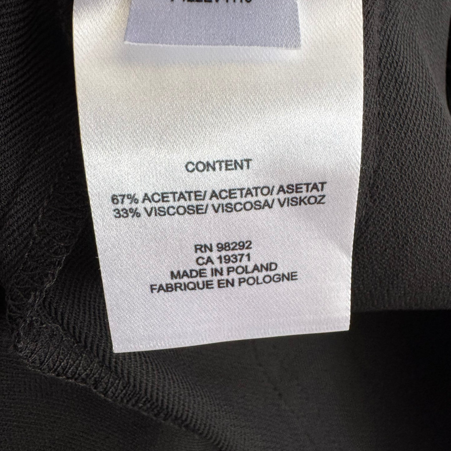 Tibi Eco-Crepe Cargo Shorts in Black, size 0