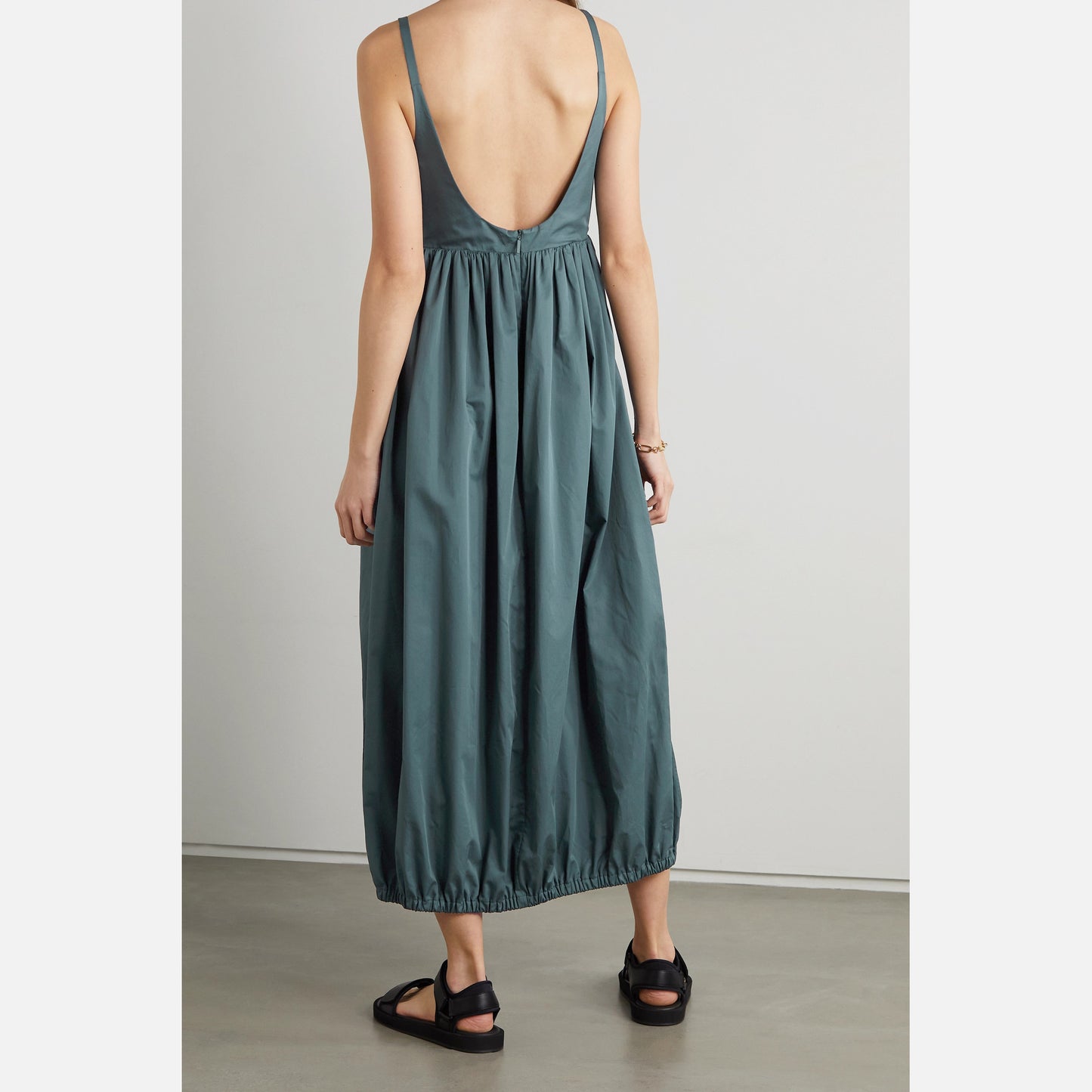 Tibi Eco-Poplin Dress with Low Back, size 8
