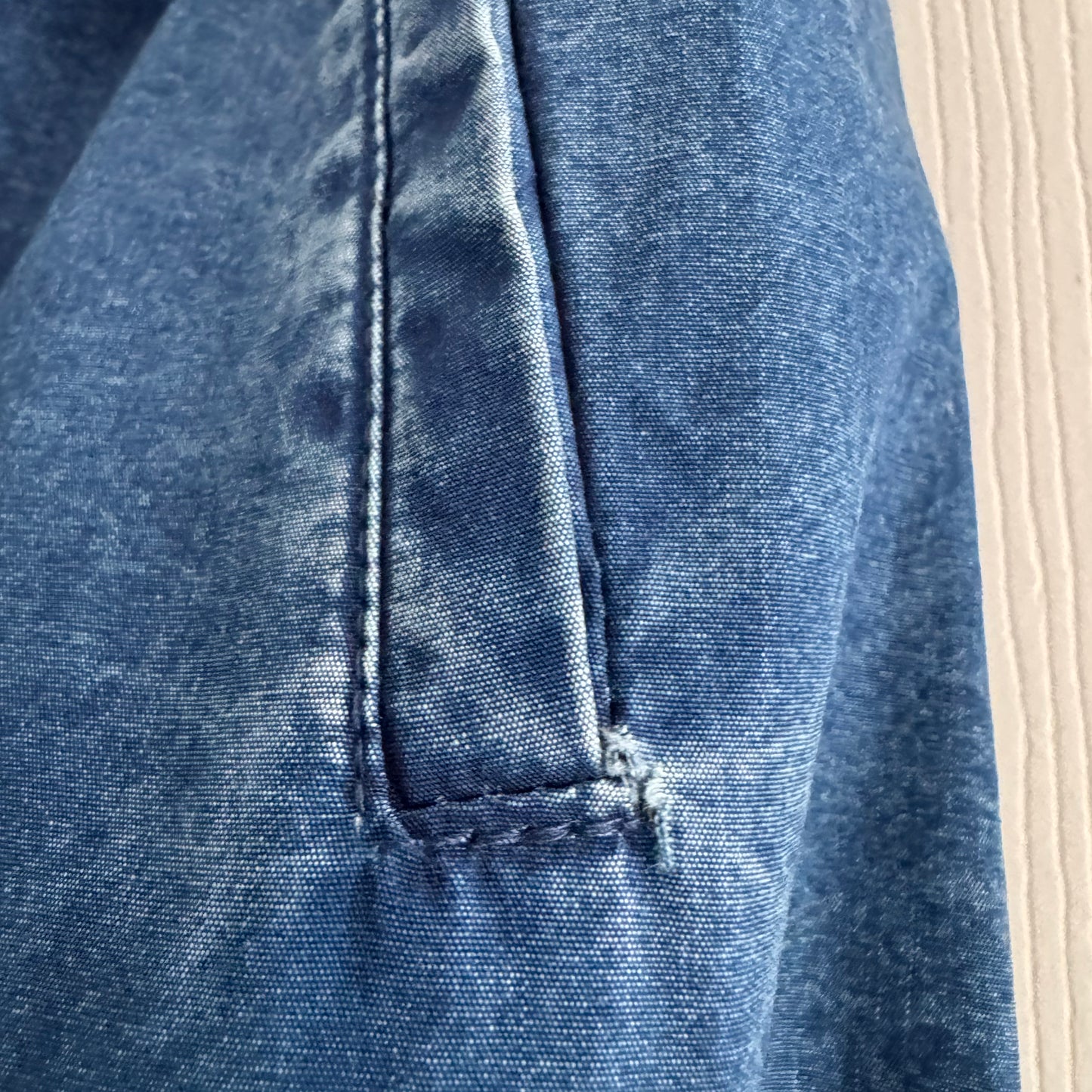 Tibi Tencel Cotton Pull-On Skirt in Denim Blue, size XL
