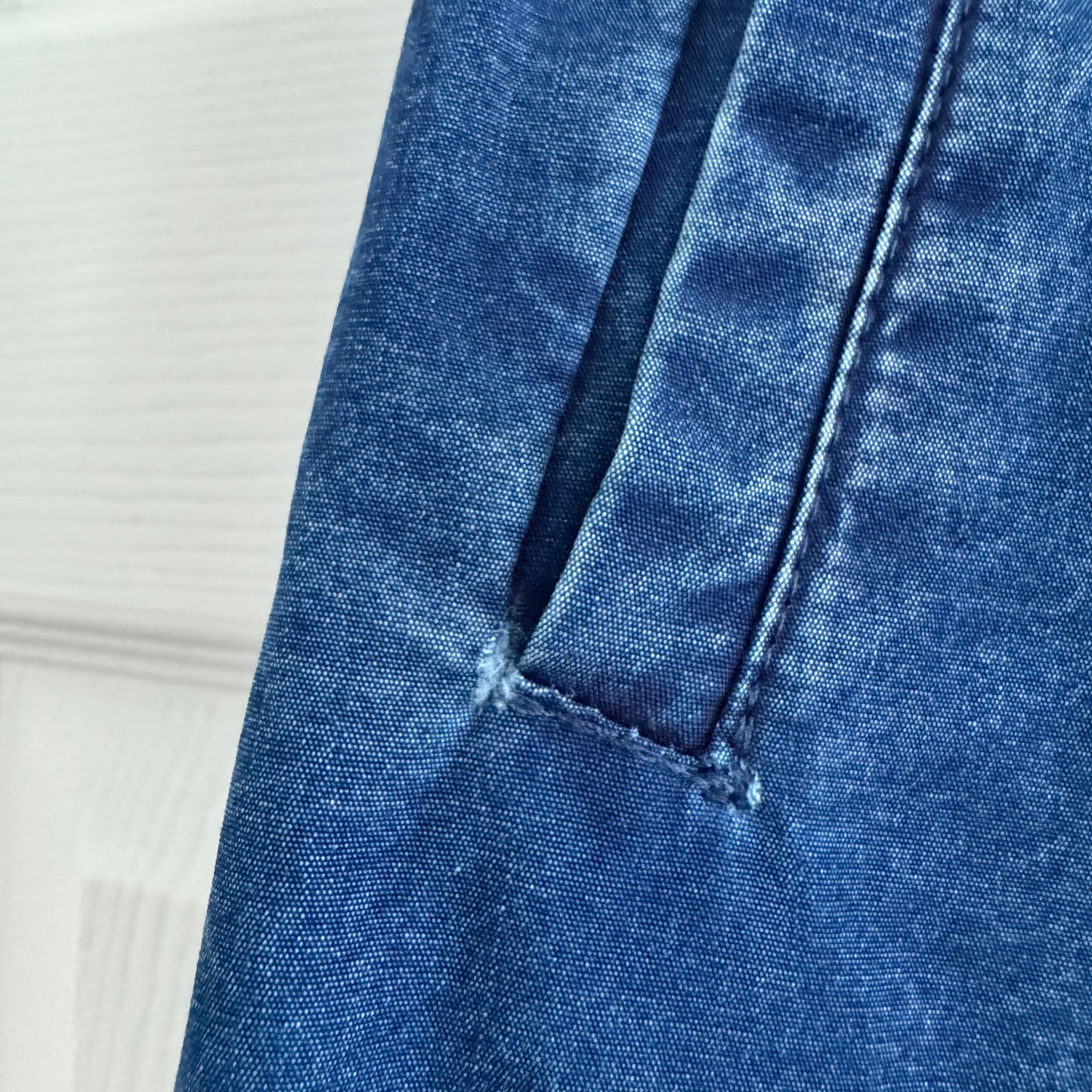 Tibi Tencel Cotton Pull-On Skirt in Denim Blue, size XL