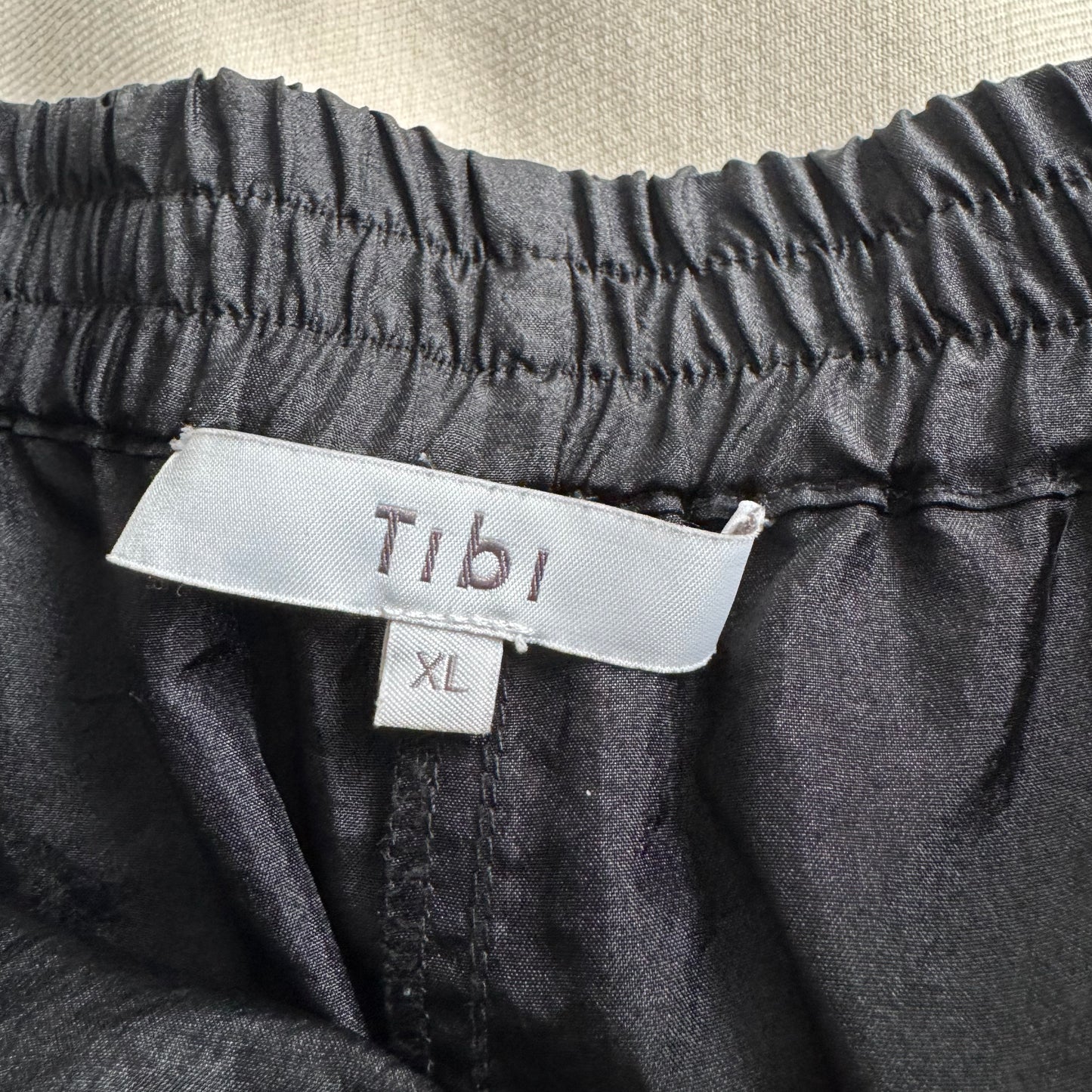 Tibi "Kat" Nylon Jogger in Black, size XL