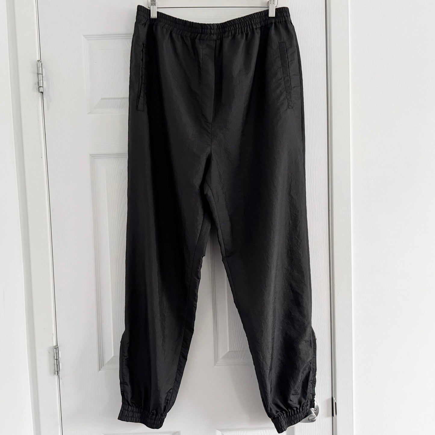Tibi "Kat" Nylon Jogger in Black, size XL