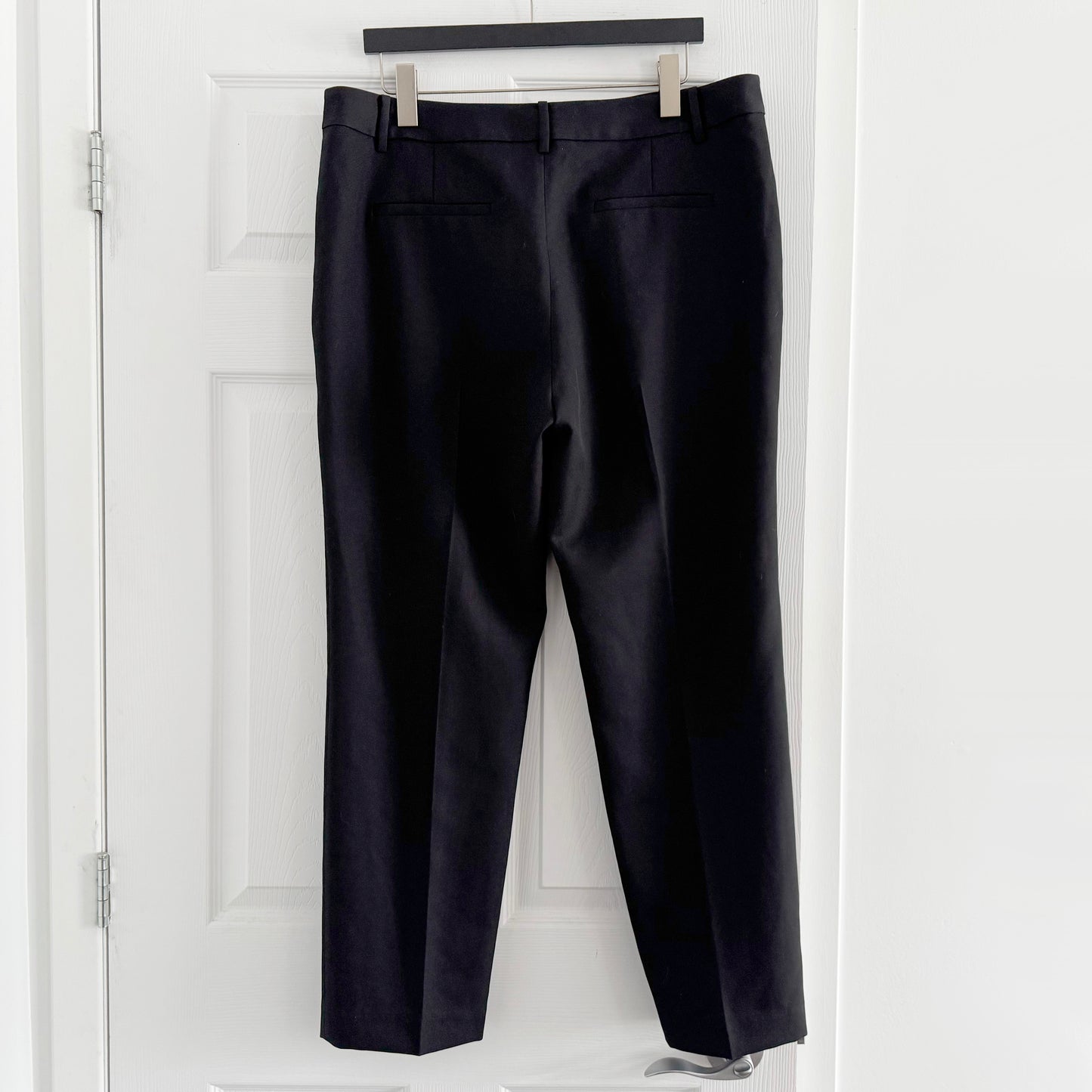 Tibi "Lennon" Grain De Poudre Pant in Black, size 12 (fits 10/12)