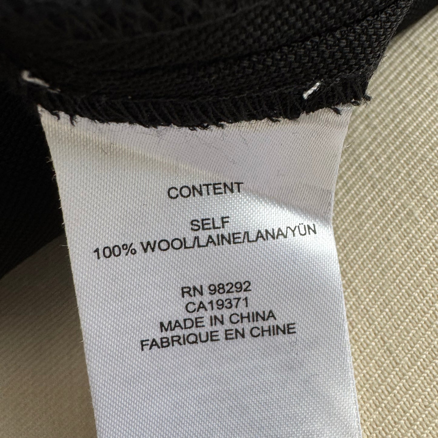 Tibi "Lennon" Grain De Poudre Pant in Black, size 12 (fits 10/12)