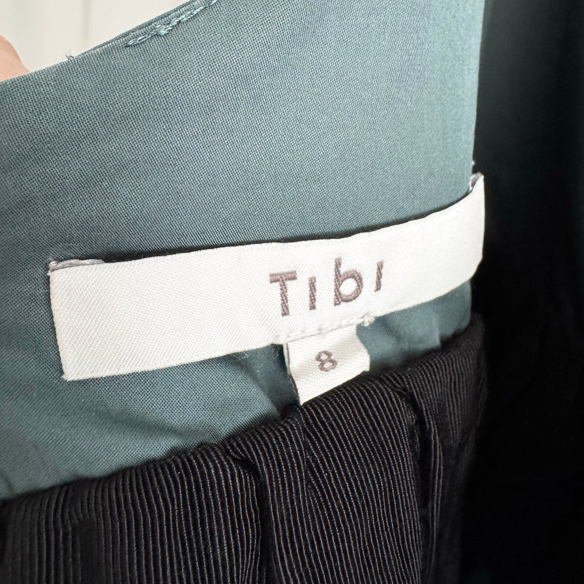 Tibi Eco-Poplin Dress with Low Back, size 8