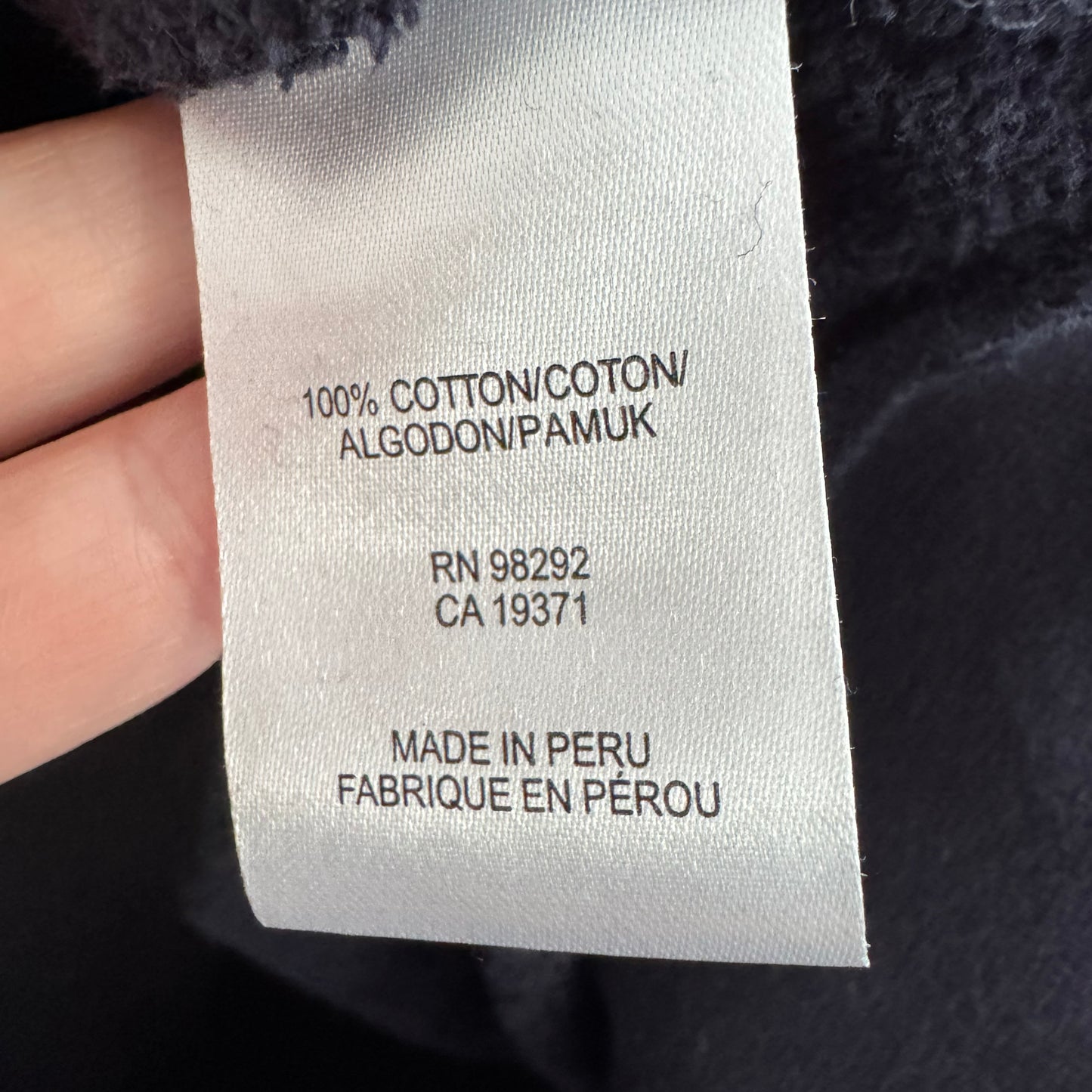 Tibi Cocoon Sweatshirt in Navy, size XL