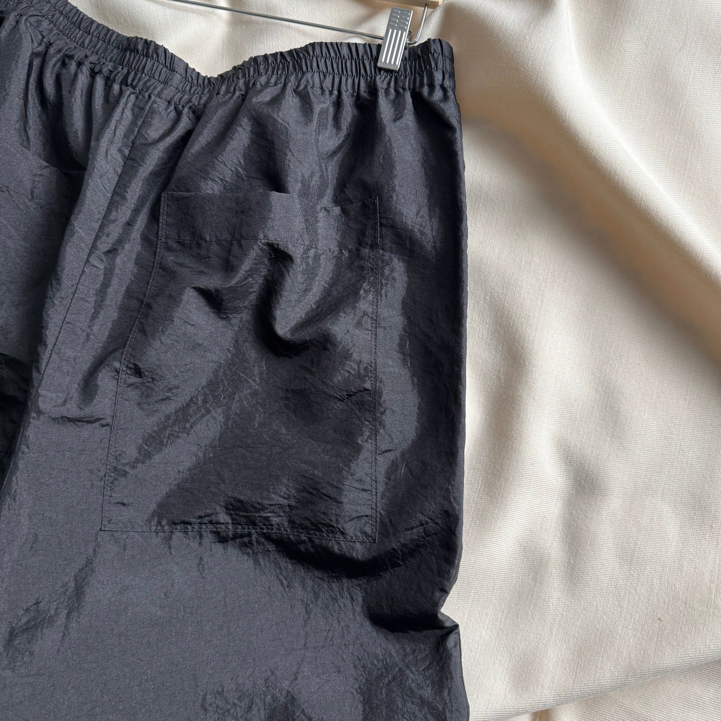 Tibi "Kat" Nylon Jogger in Black, size XL