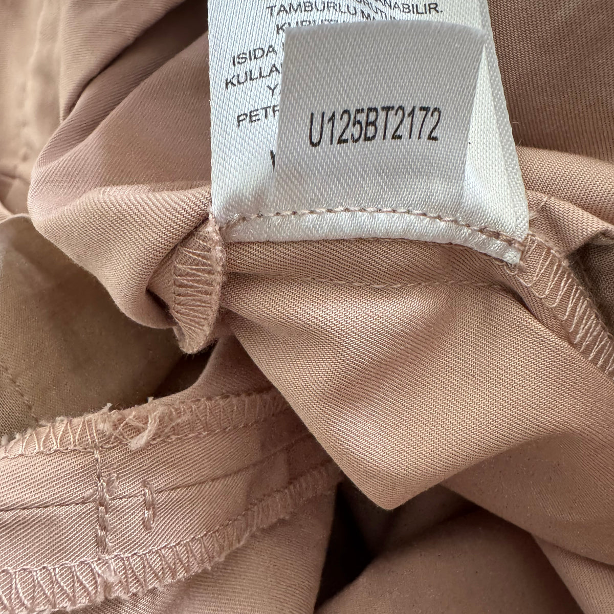 Tibi Bio Twill Overall Wide Leg Pant in "Cameo Pink", size 12