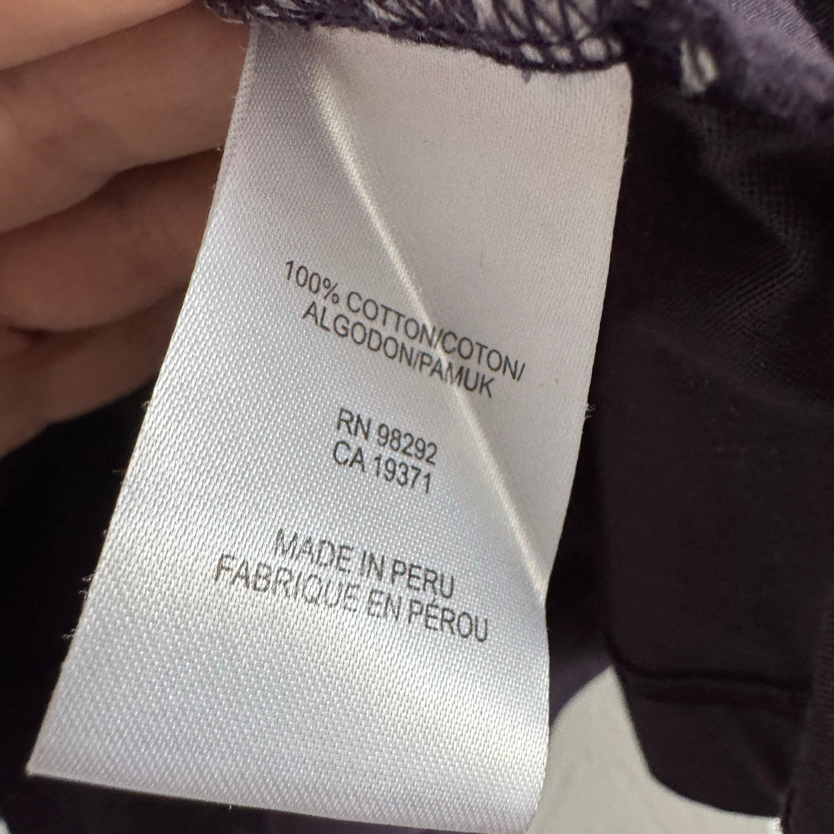 Tibi Tie Front T-Shirt in Eggplant, size Small
