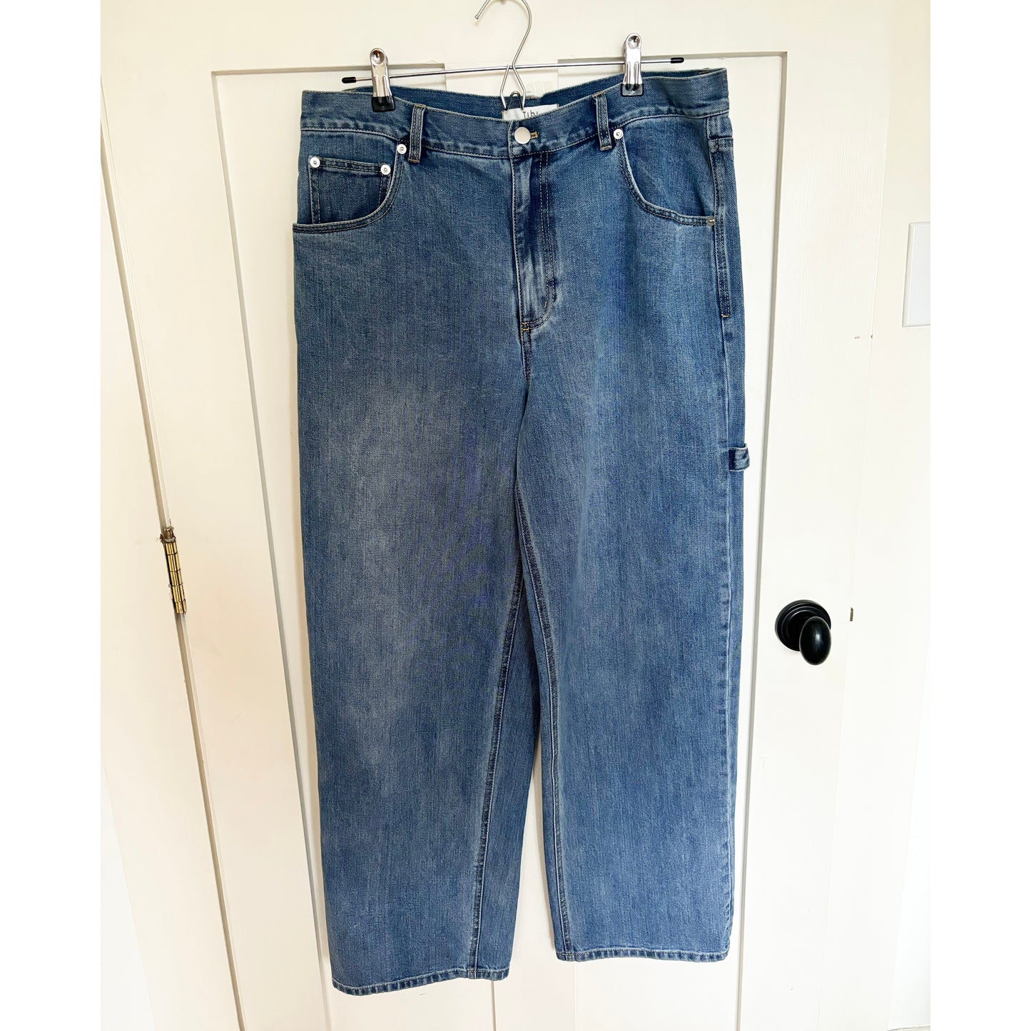 Tibi Sam Carpenter Jean in Classic Wash, size 30