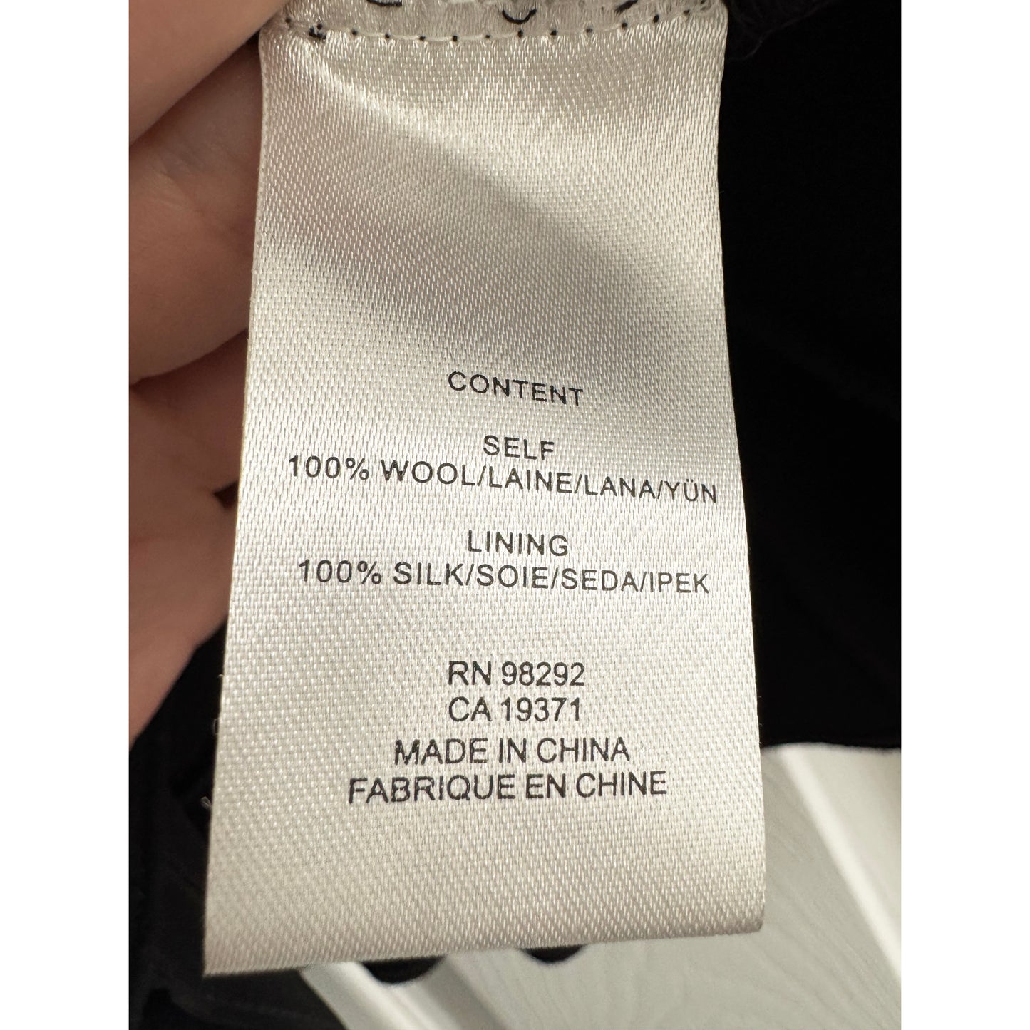 Tibi Melee Crepe Strapless Top in Black, size 6