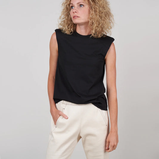 Débardeur sans manches noir Tibi, taille Large