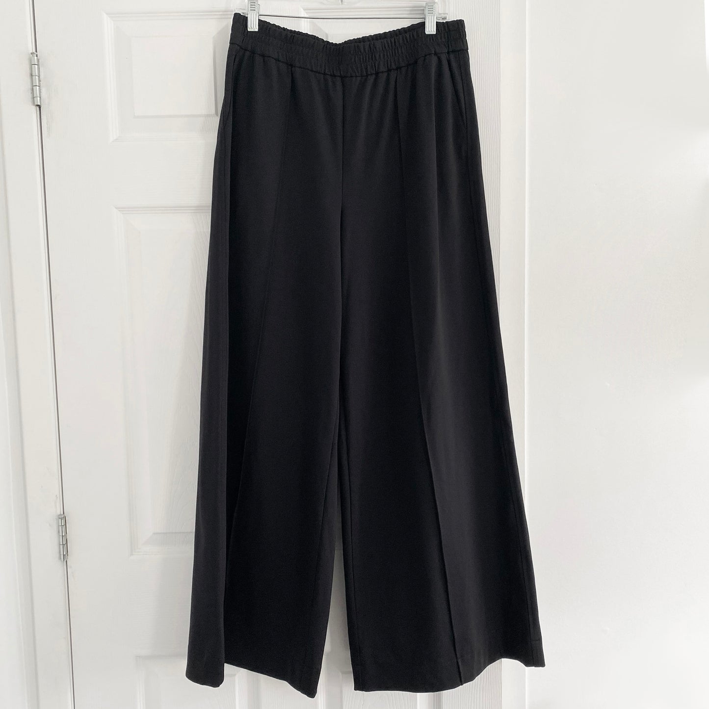 Tibi Compact Ultra Stretch Knit Pull On "Murray" Pant in Black, size Medium