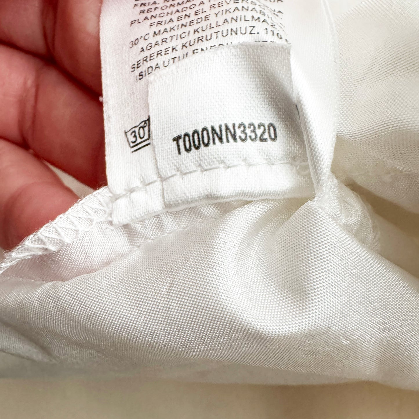 Tibi Crispy Nylon "Wilt" Jogger in White, size XL