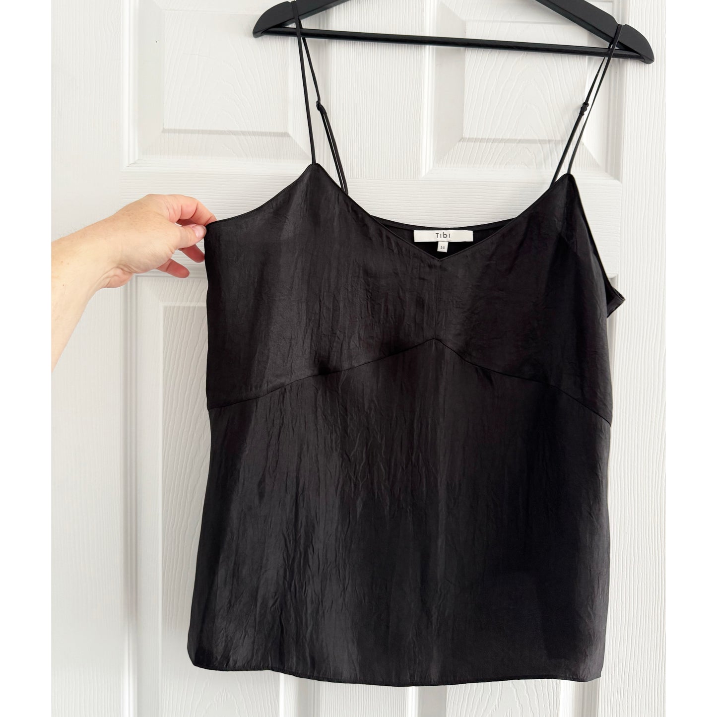 Tibi Cami Slip in Black, size 14