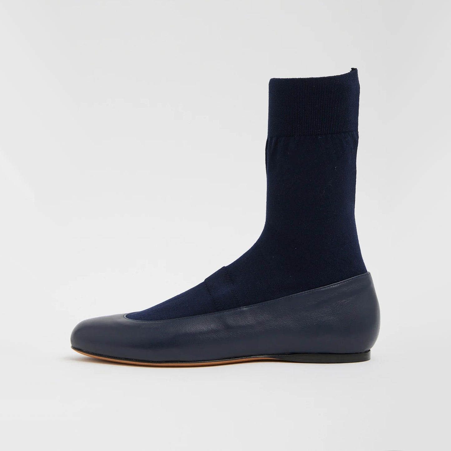 Tibi "Borg" Sock Flats in Navy, size 36