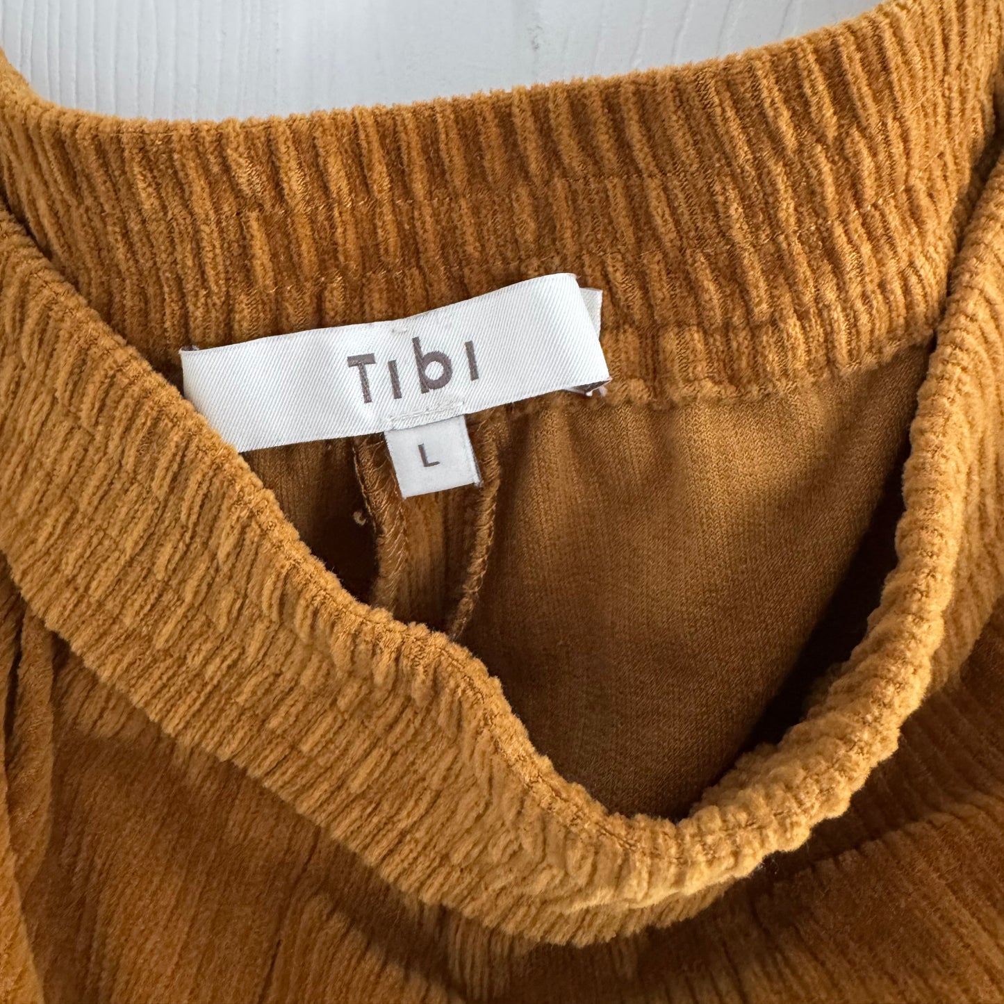 Tibi Corduroy Joggers in Brown, size Large