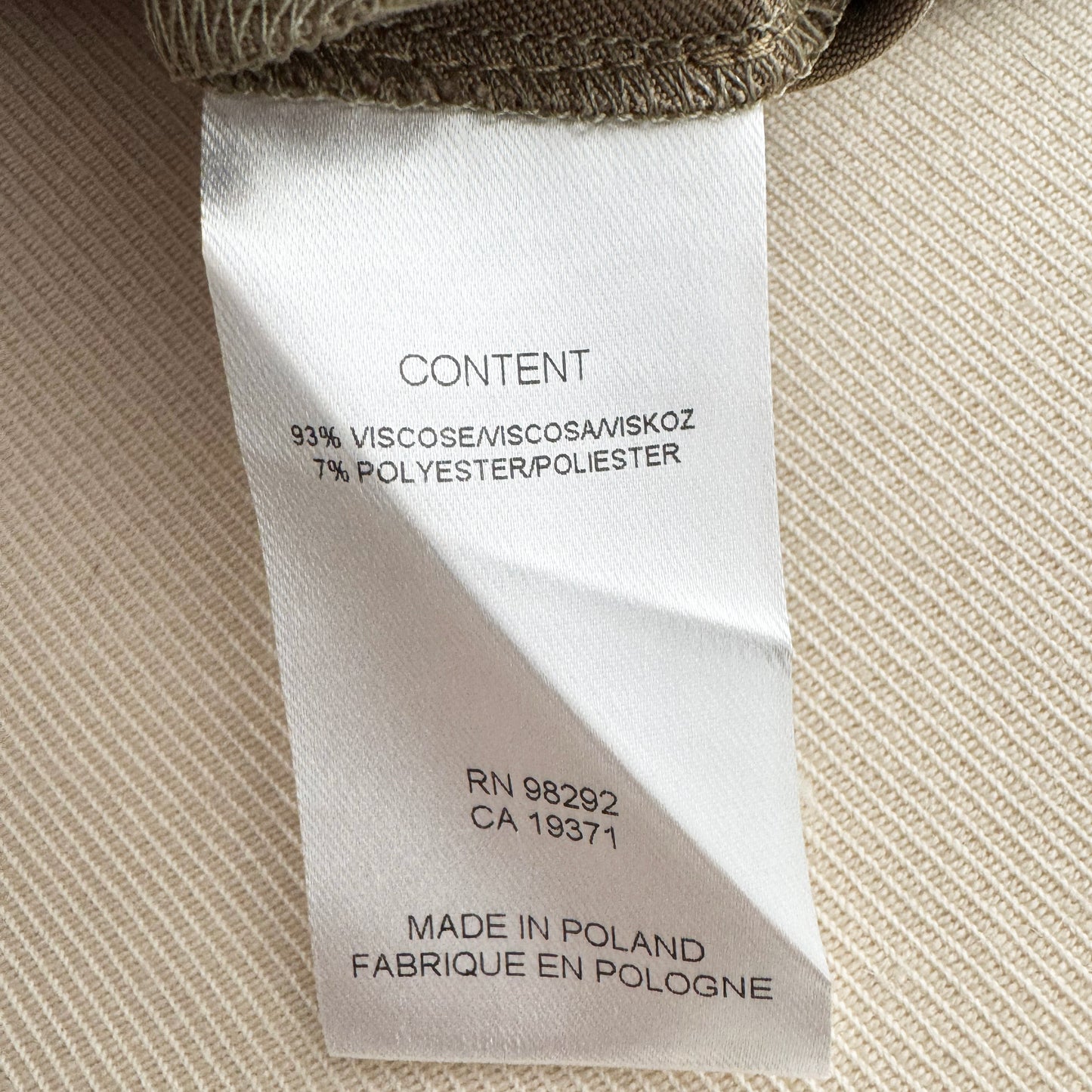 Tibi Fluid Suiting "Derrick" Pant in "Walnut", size 6