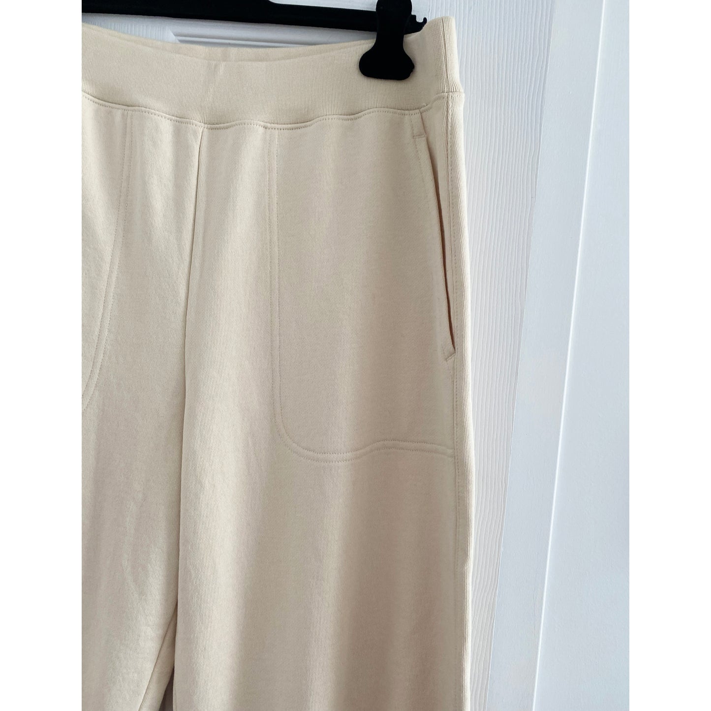 Tibi "Calder" Sweatpant in Ivory, size XL (Regular Length)