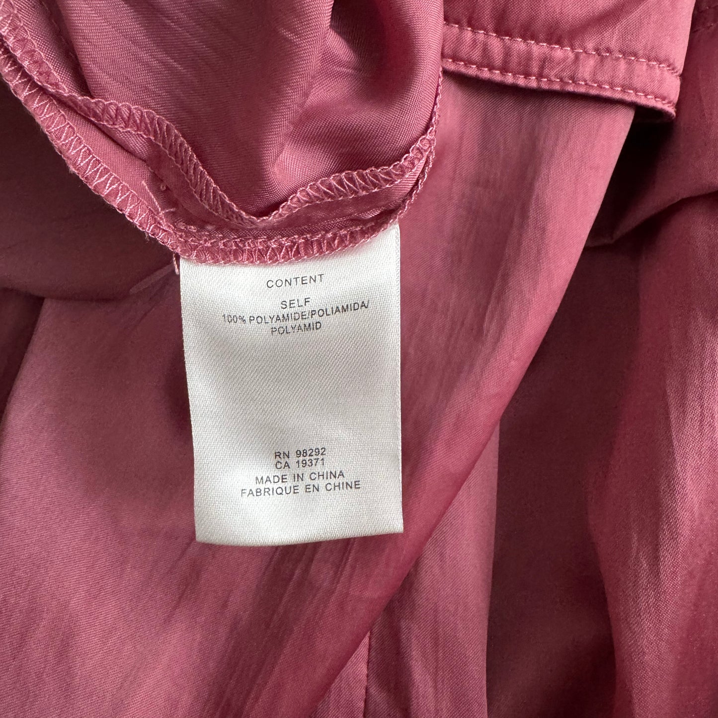 Tibi "Wilt" Silky Nylon Jogger in Rose Pink, size XS