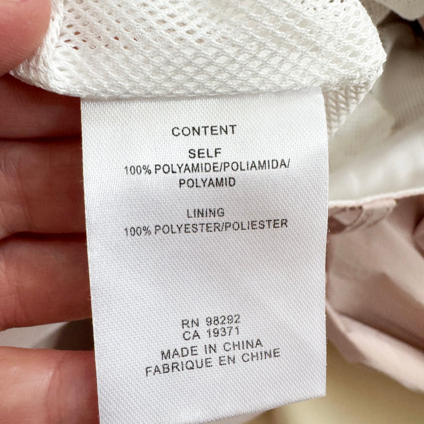 Tibi Powder Nylon Pleated Cargo Stella Pant in "Powder Pink", size 00