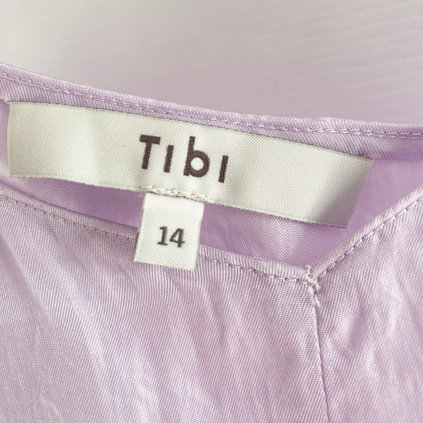 Tibi Cami Slip in Lilac, size 14