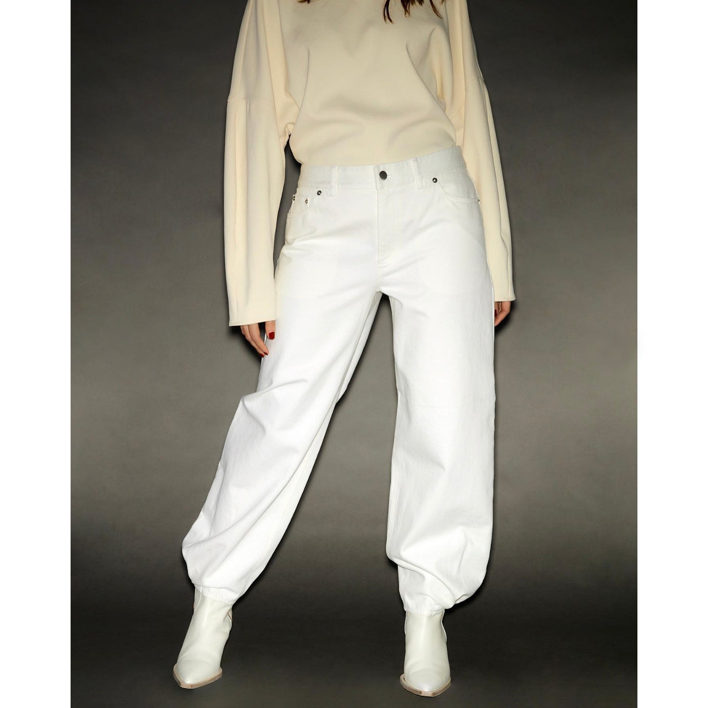 Tibi "Brancusi" Jeans in White, size 24