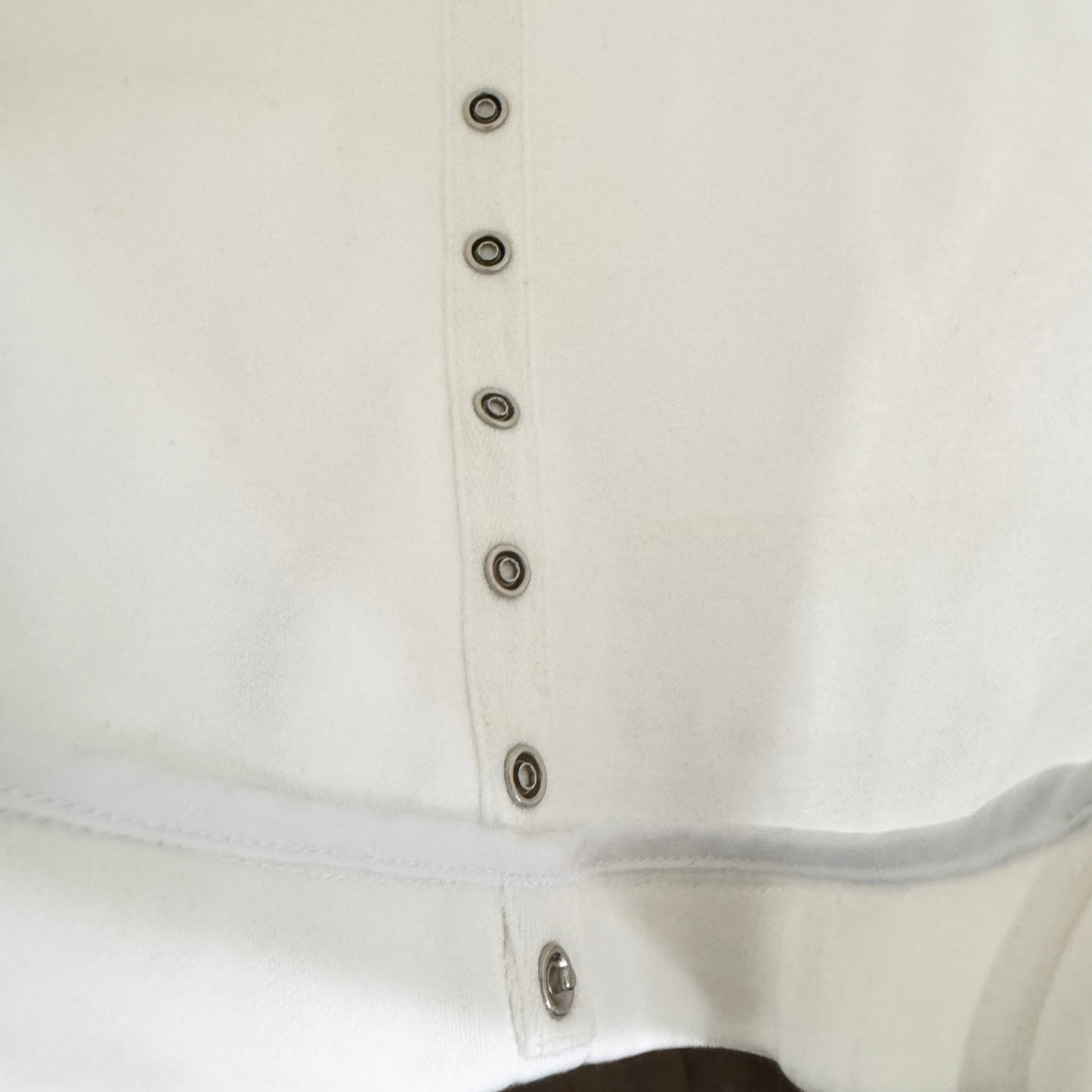 Tibi Active Knit "Scottie" Joggers in White, size XL