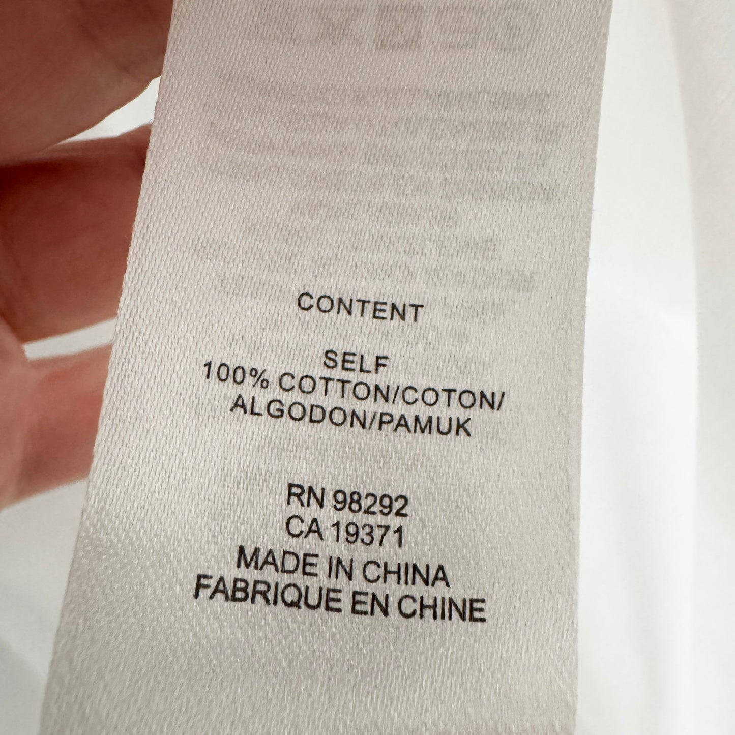 Tibi Eco Poplin Rolled Sleeve Shirt in White, size Medium