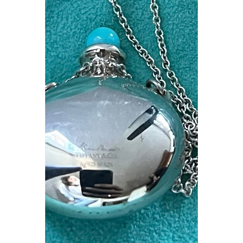 Tiffany x Elsa Peretti Bottle Round Bottle Pendant in Silver